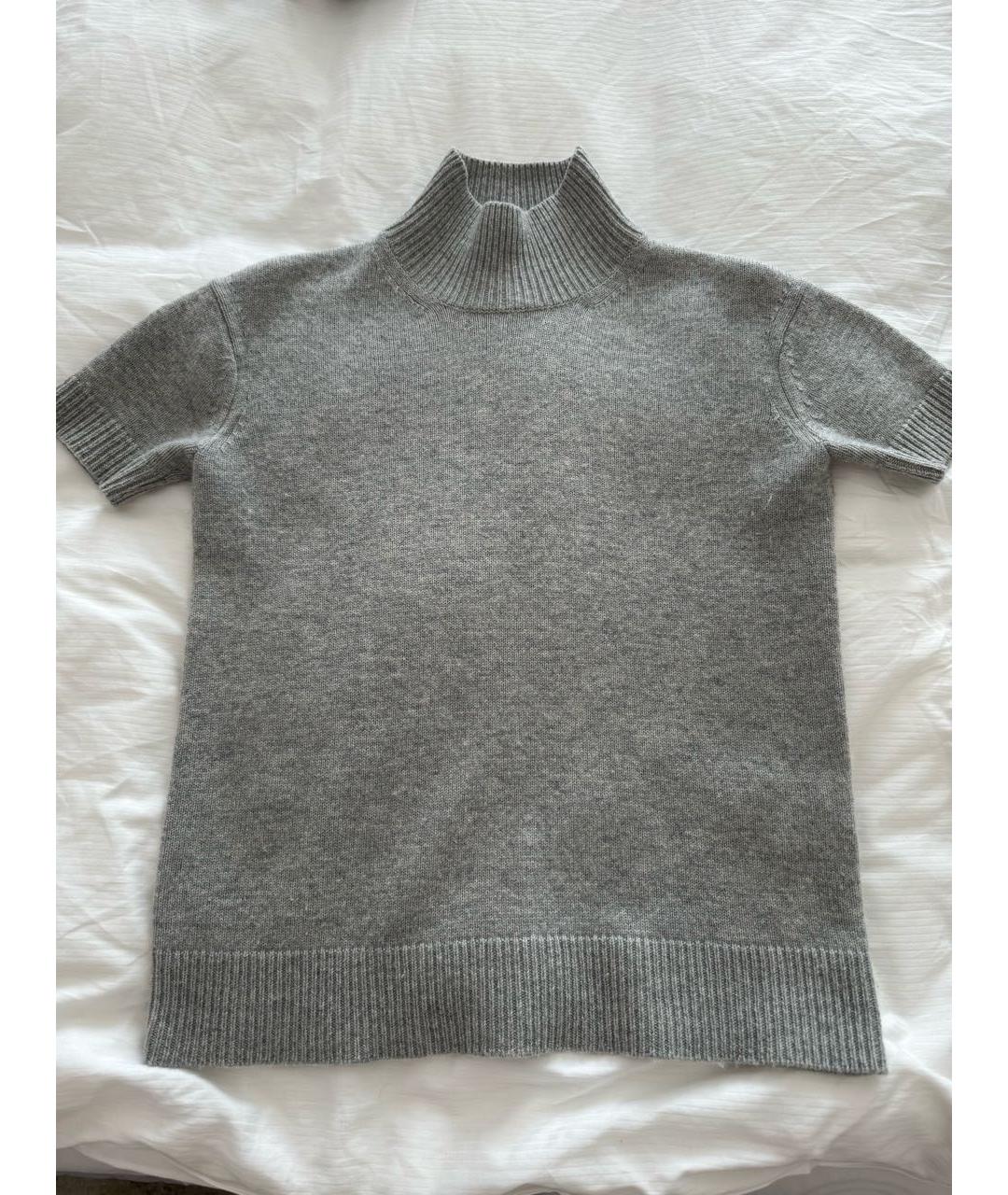 'S MAX MARA Серый кашемировый джемпер / свитер, фото 5