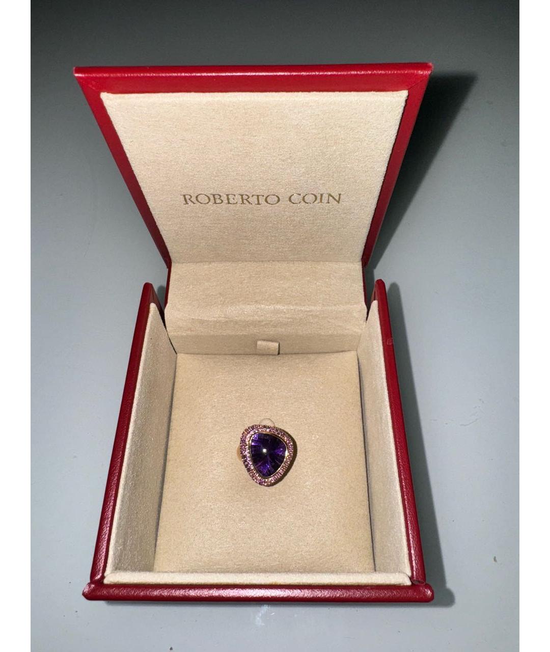 ROBERTO COIN Фиолетовое кольцо из розового золота, фото 5