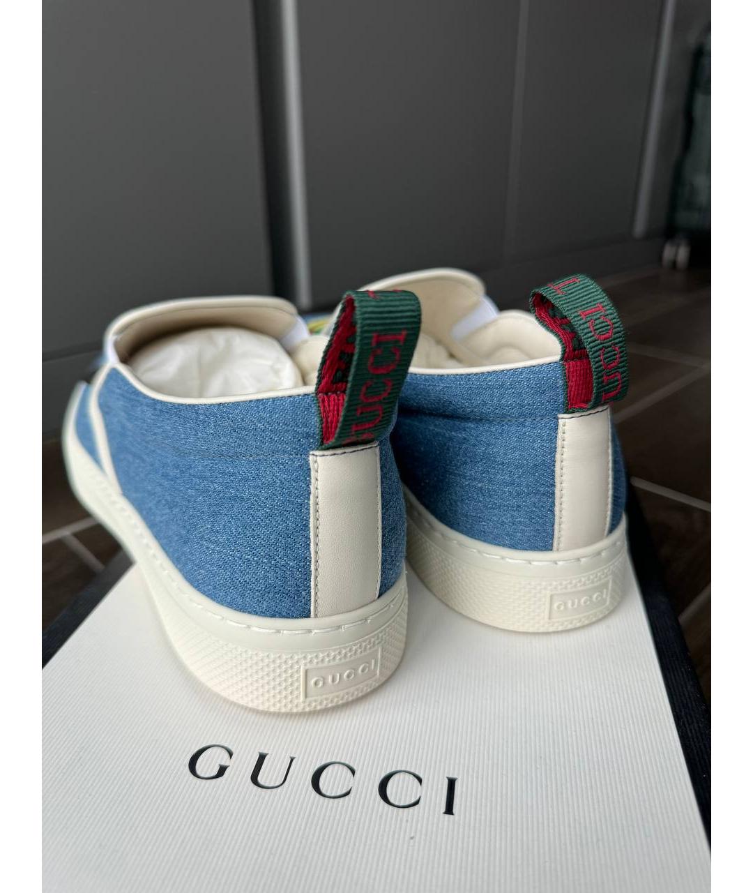 GUCCI Голубые слипоны, фото 4