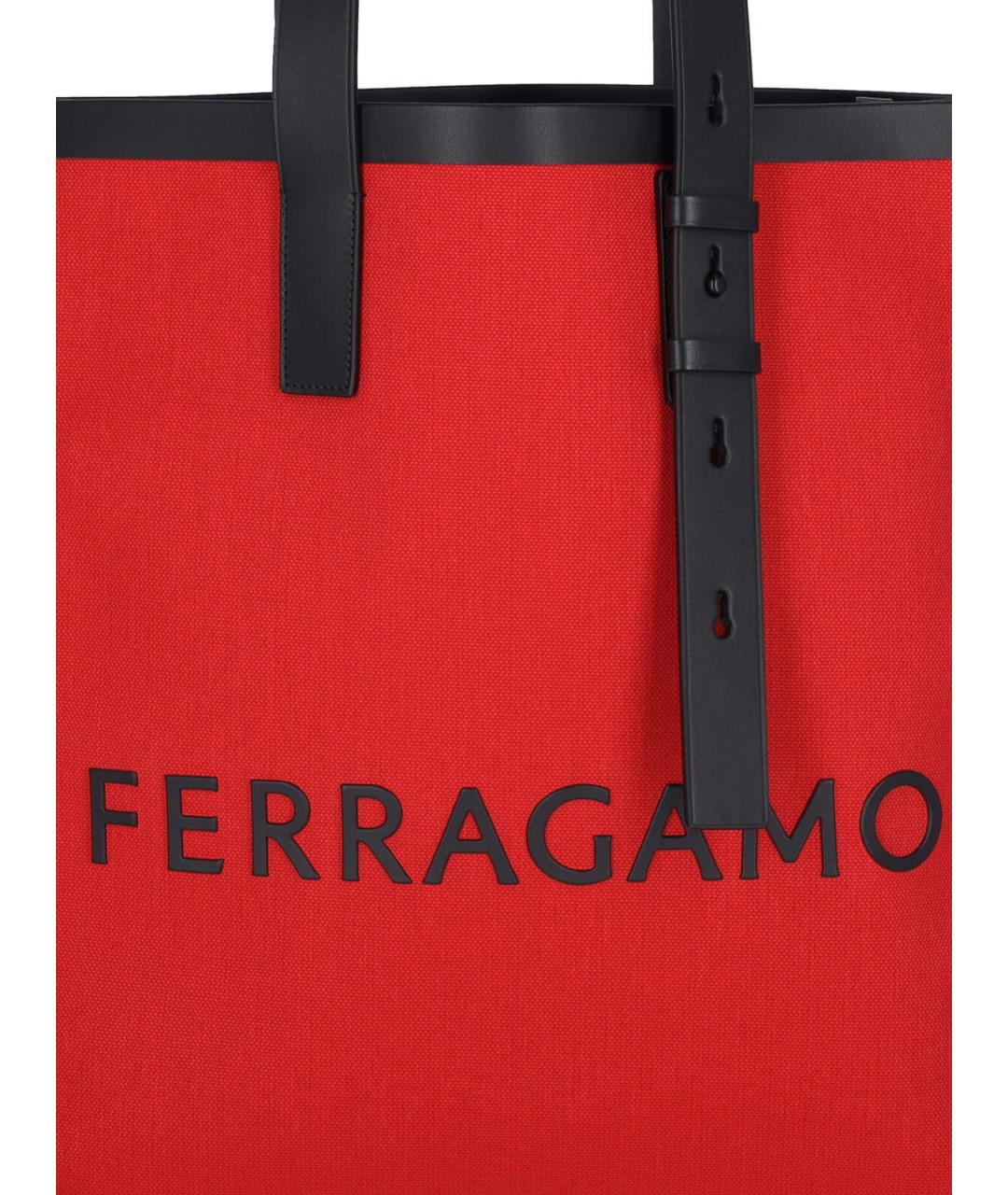 SALVATORE FERRAGAMO Красная сумка тоут, фото 4