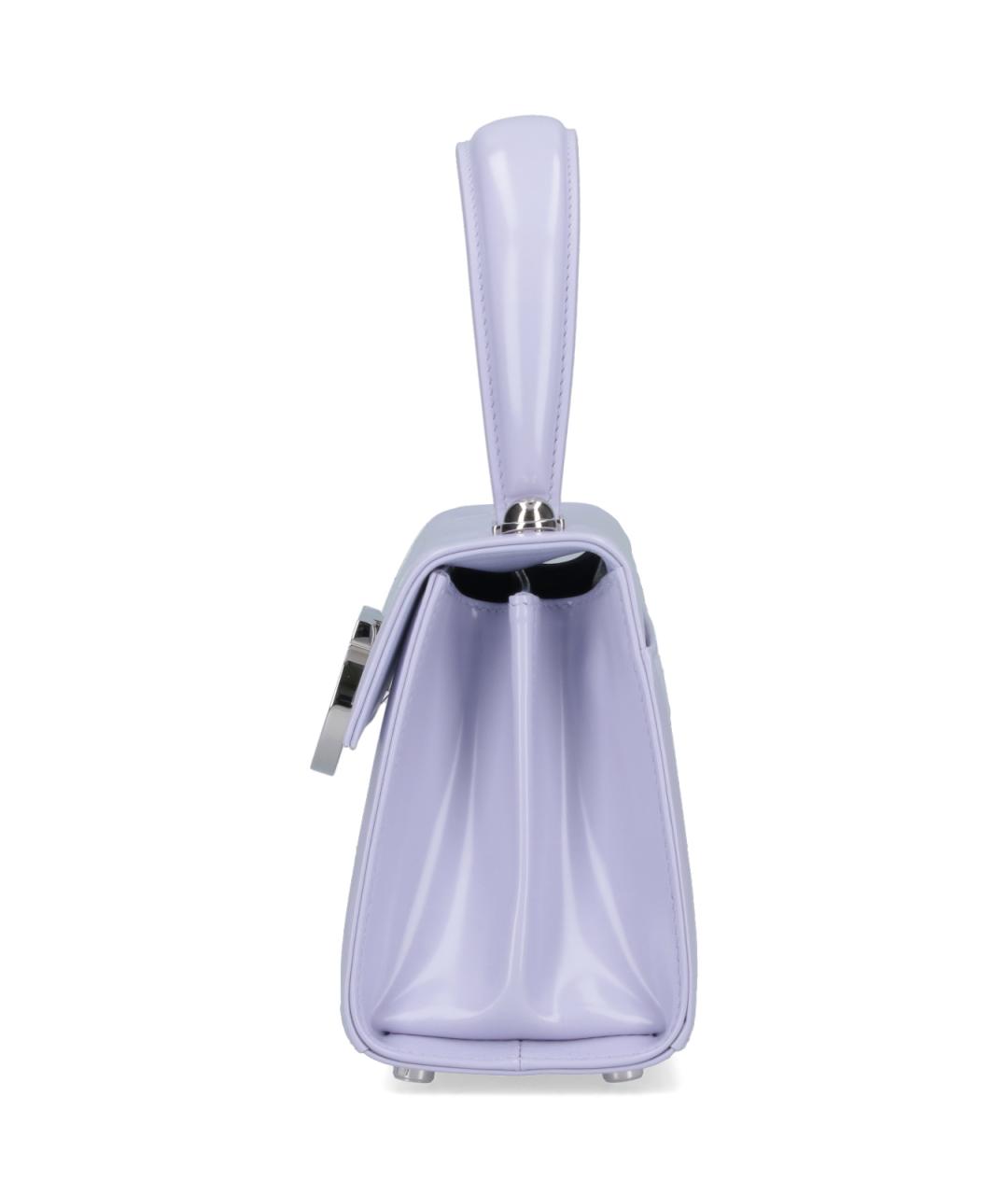 SALVATORE FERRAGAMO Фиолетовая кожаная сумка с короткими ручками, фото 5