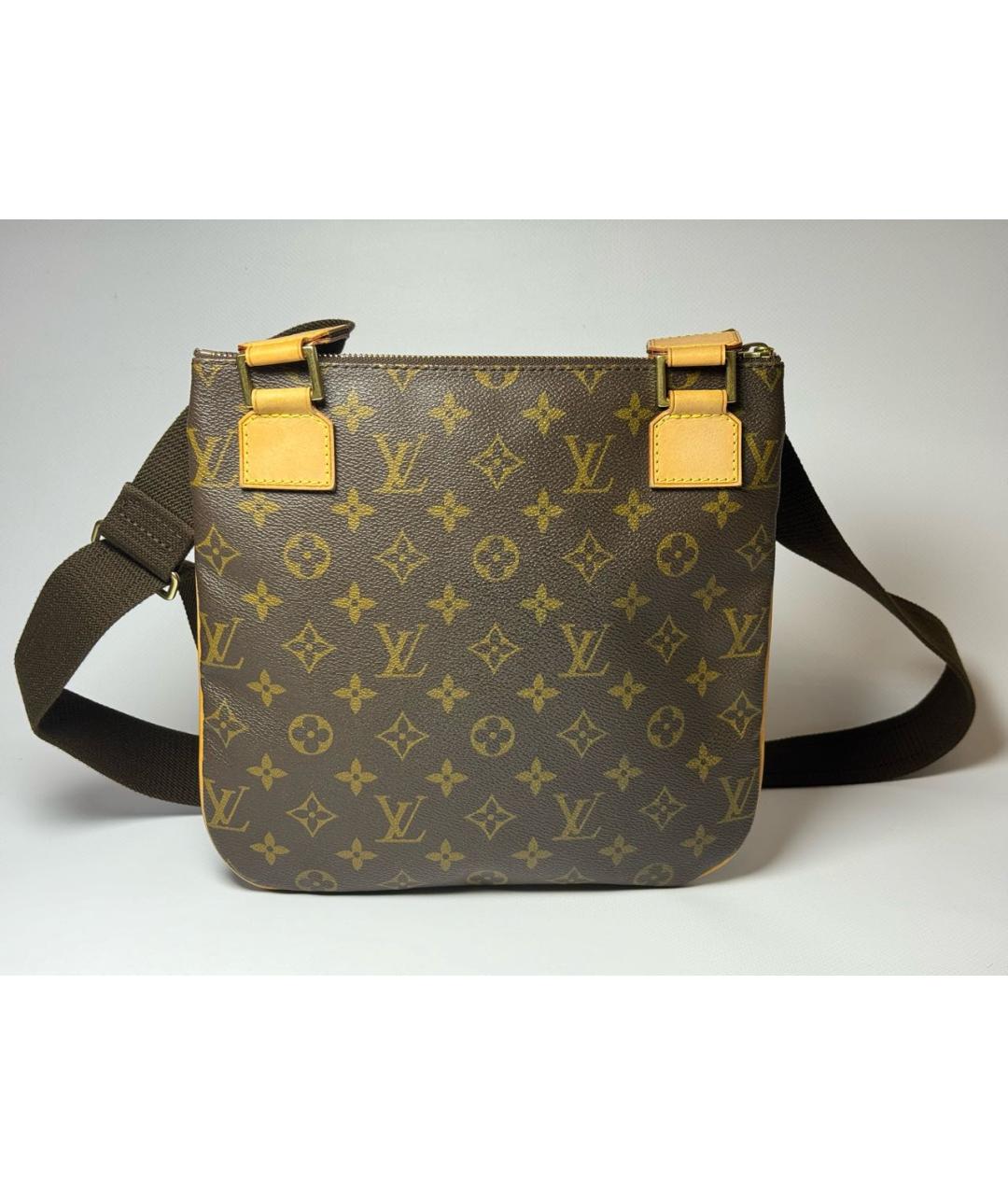 LOUIS VUITTON PRE-OWNED Коричневая сумка через плечо, фото 3