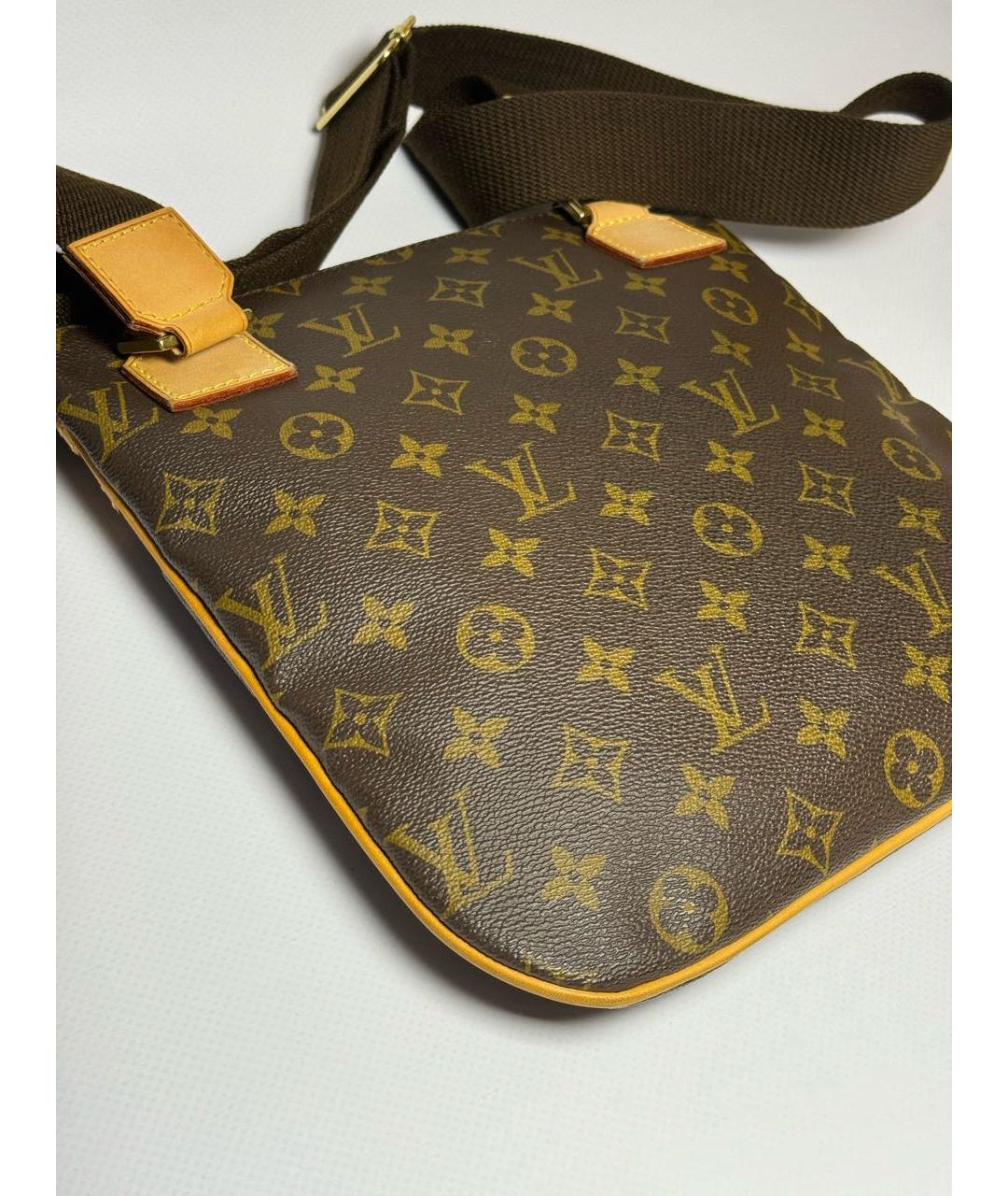 LOUIS VUITTON PRE-OWNED Коричневая сумка через плечо, фото 8