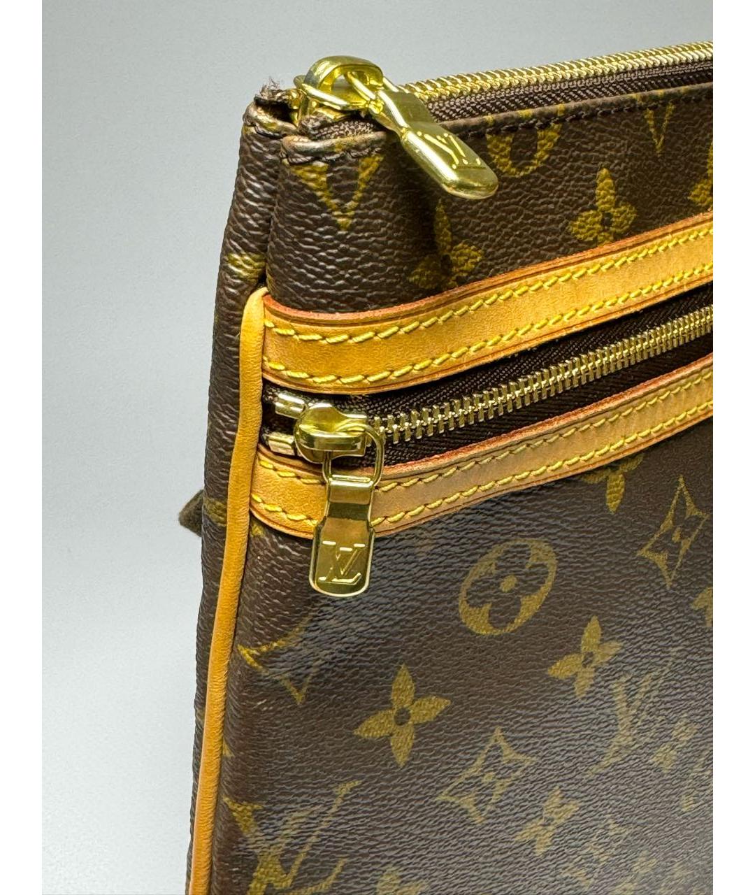 LOUIS VUITTON PRE-OWNED Коричневая сумка через плечо, фото 5