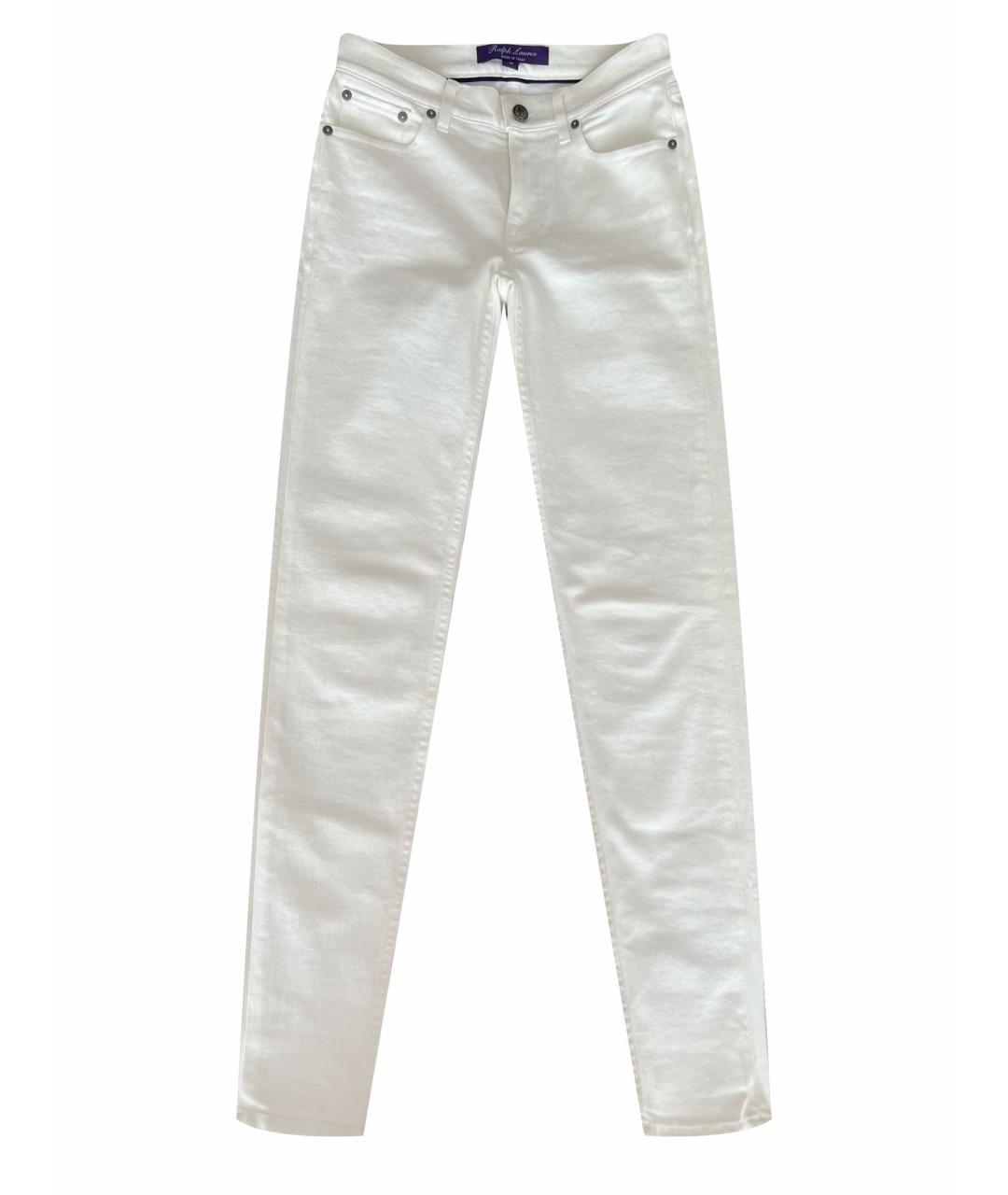 RALPH LAUREN Белые джинсы слим, фото 1