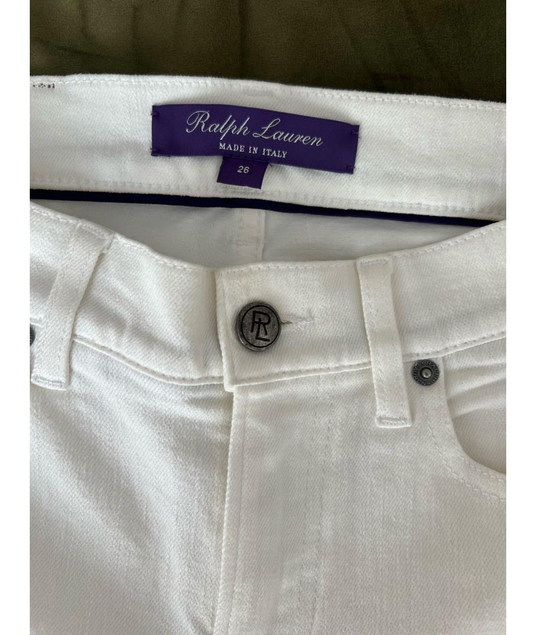RALPH LAUREN Белые джинсы слим, фото 4