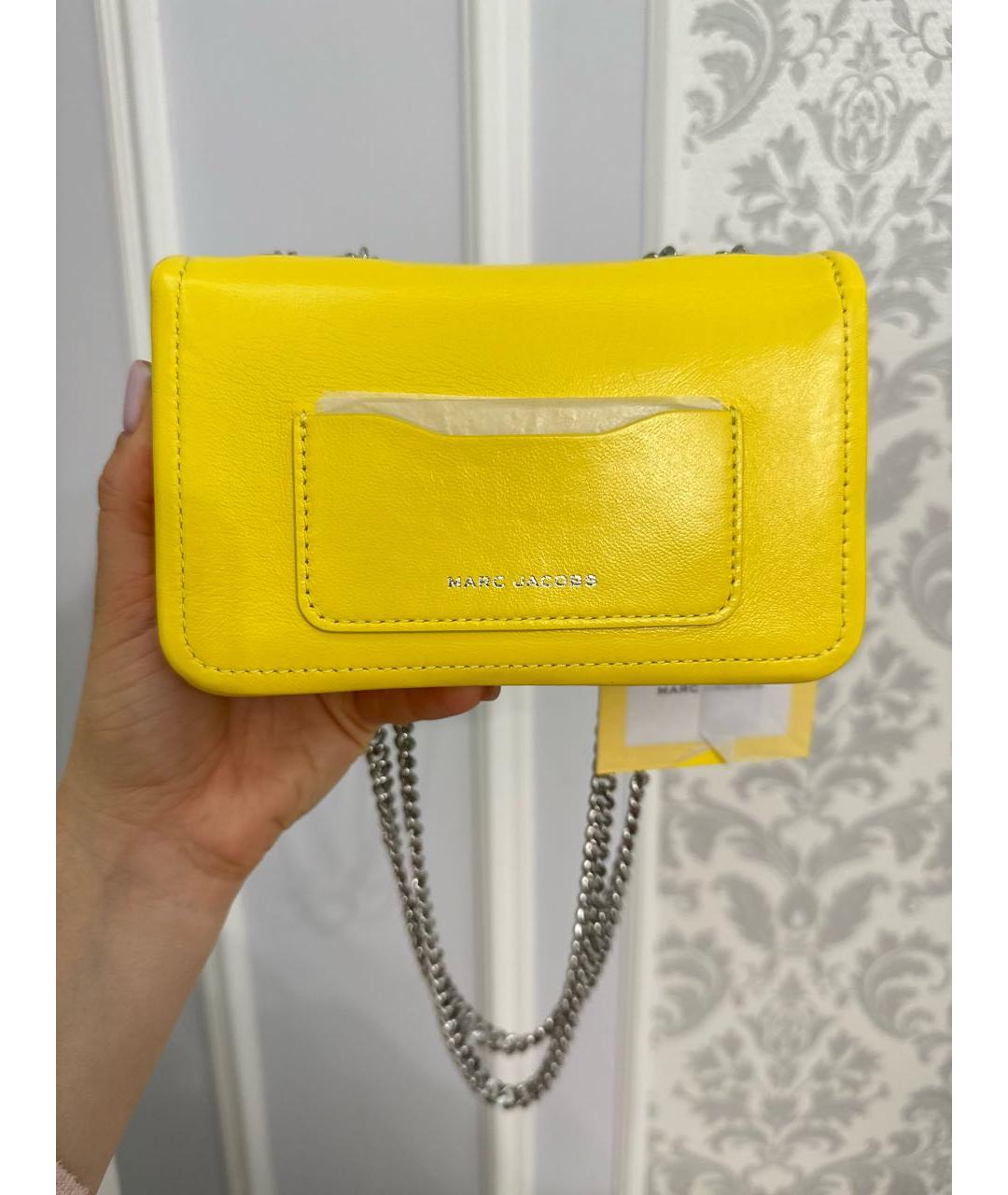 MARC JACOBS Желтая кожаная сумка через плечо, фото 2