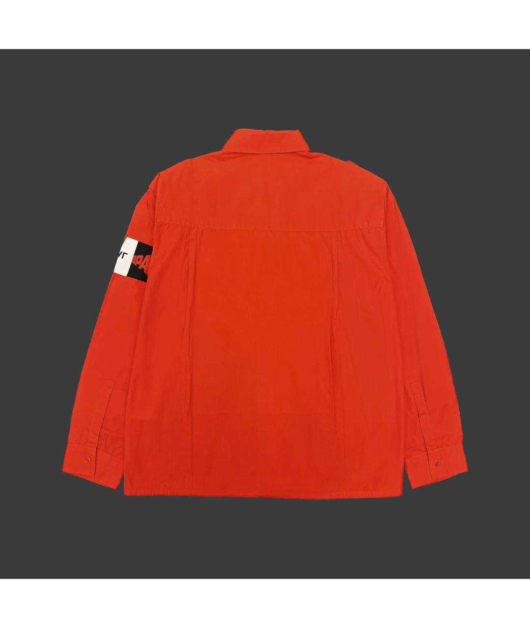 GOSHA RUBCHINSKIY Красная хлопковая кэжуал рубашка, фото 2