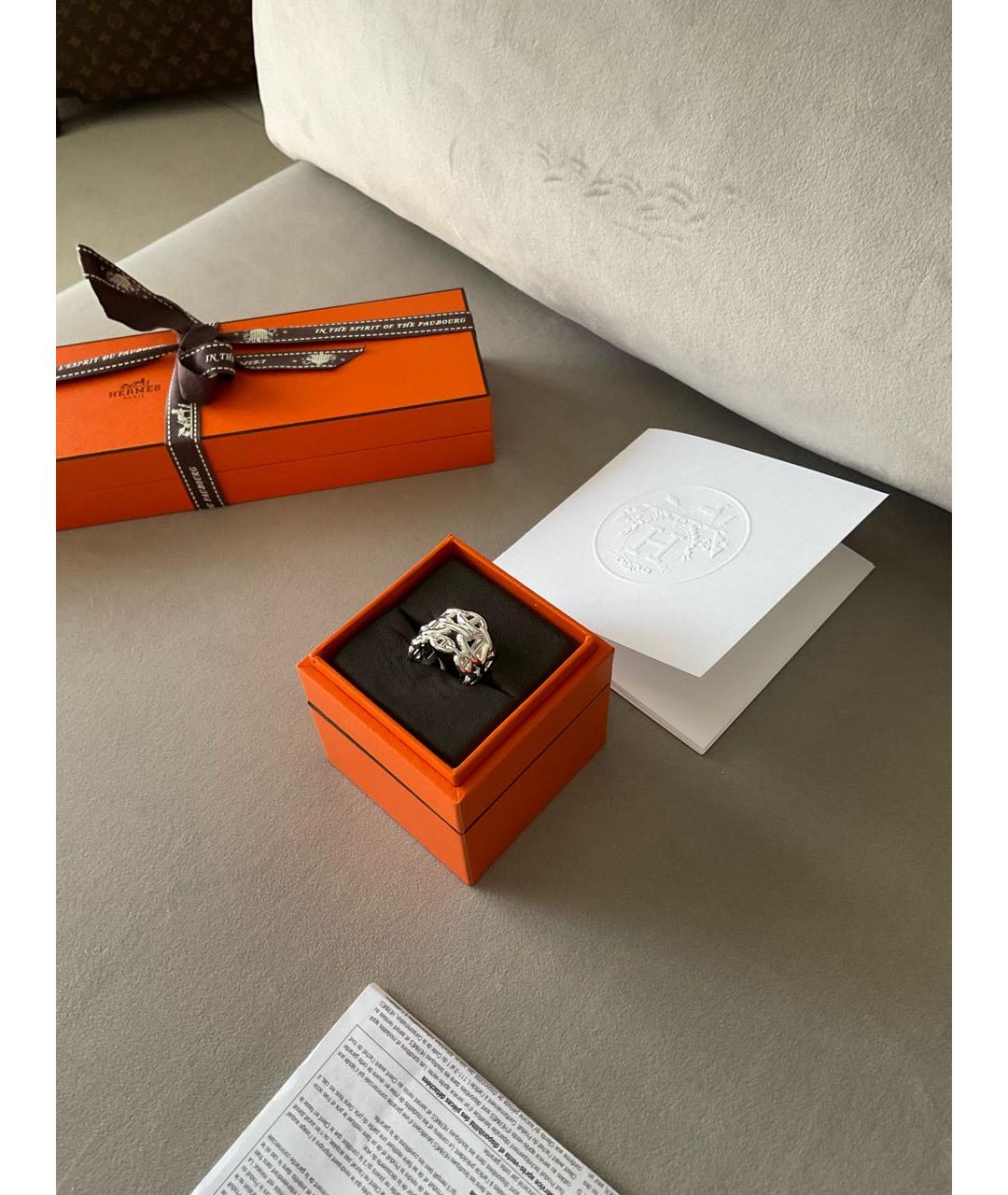 HERMES PRE-OWNED Серебряное серебряное кольцо