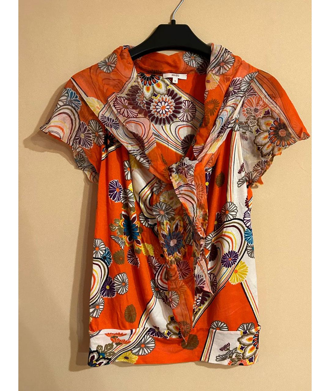KENZO Мульти шелковая блузы, фото 7