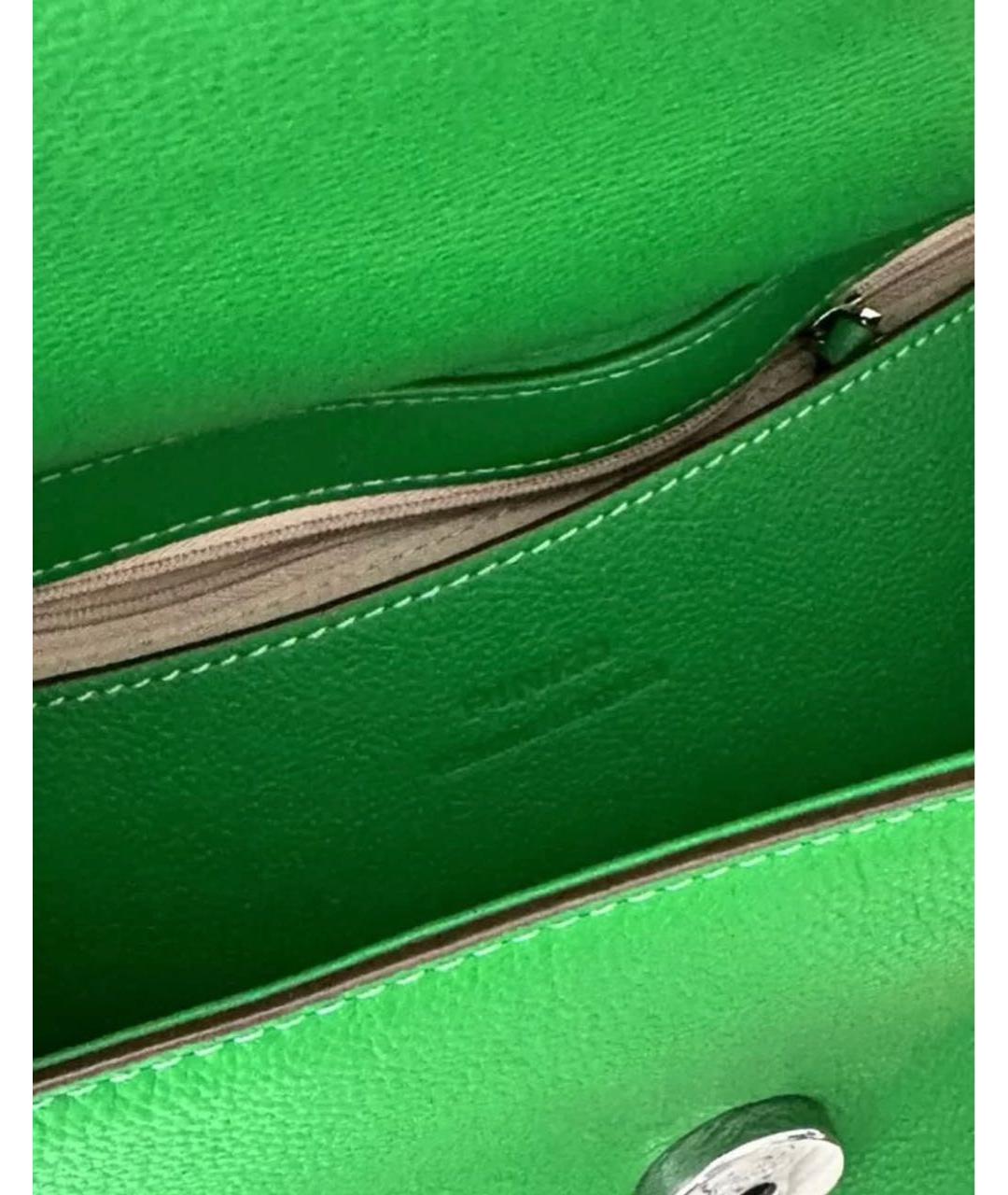 PINKO Зеленая кожаная сумка через плечо, фото 6