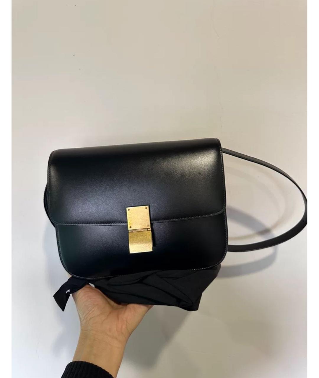 CELINE PRE-OWNED Черная кожаная сумка через плечо, фото 2