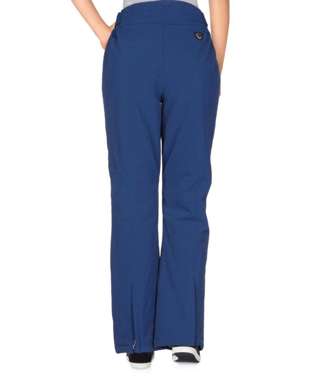 EA7 Синие полиэстеровые спортивные брюки и шорты, фото 3