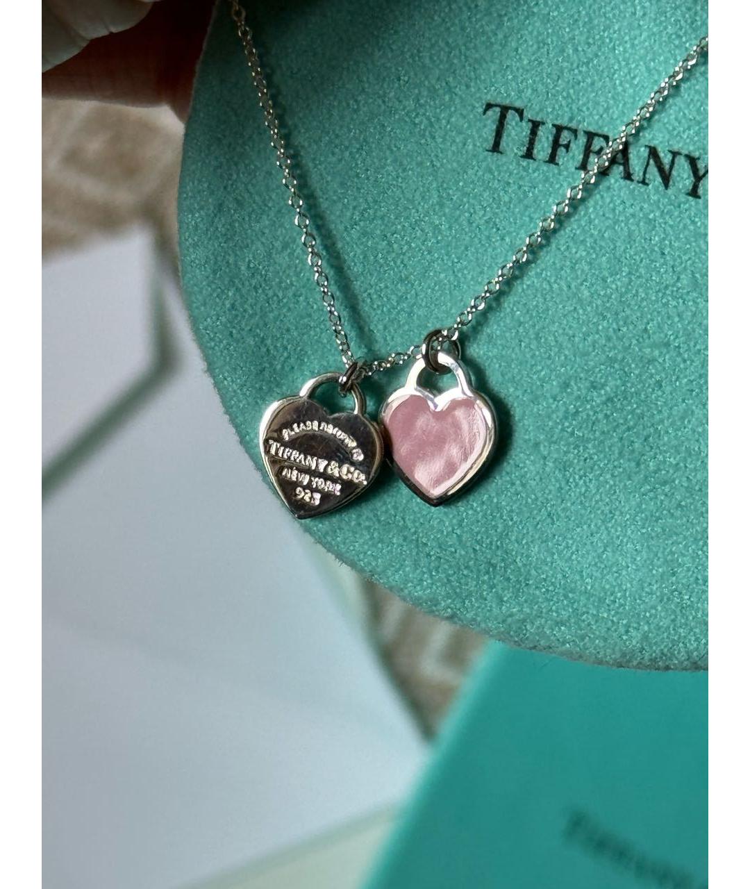 TIFFANY&CO Розовая серебряная подвеска, фото 10