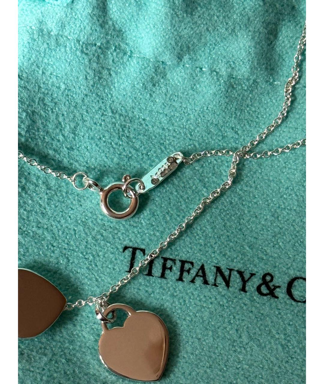 TIFFANY&CO Розовая серебряная подвеска, фото 8