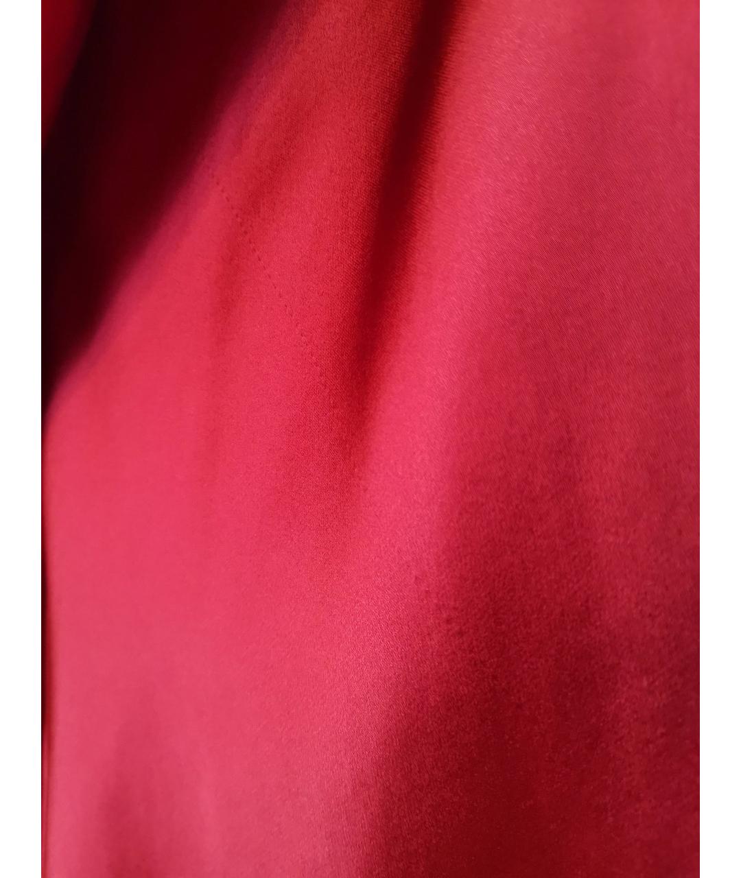 DONNA KARAN Красное вискозное коктейльное платье, фото 6