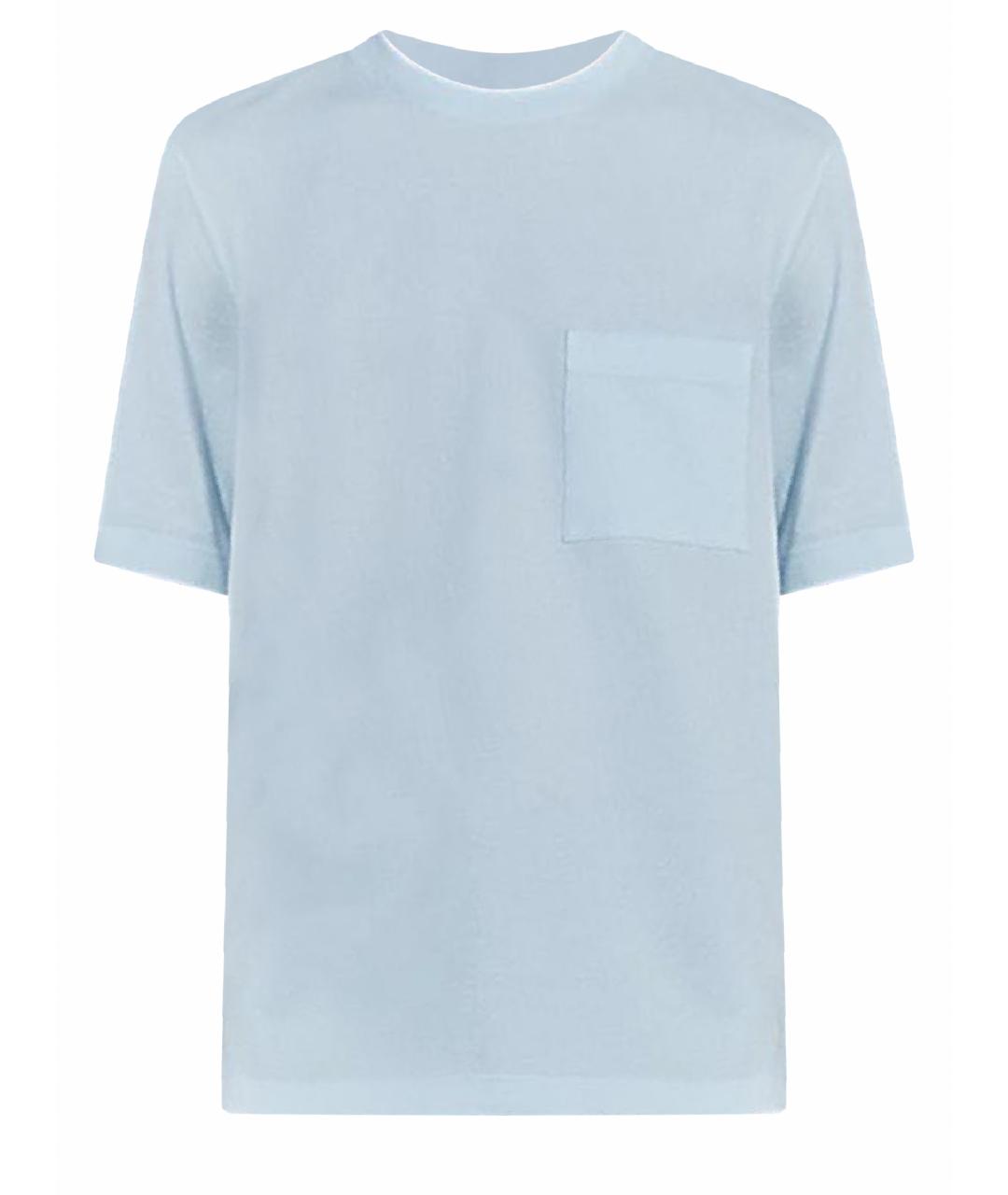 HERMES PRE-OWNED Голубая хлопковая футболка, фото 1