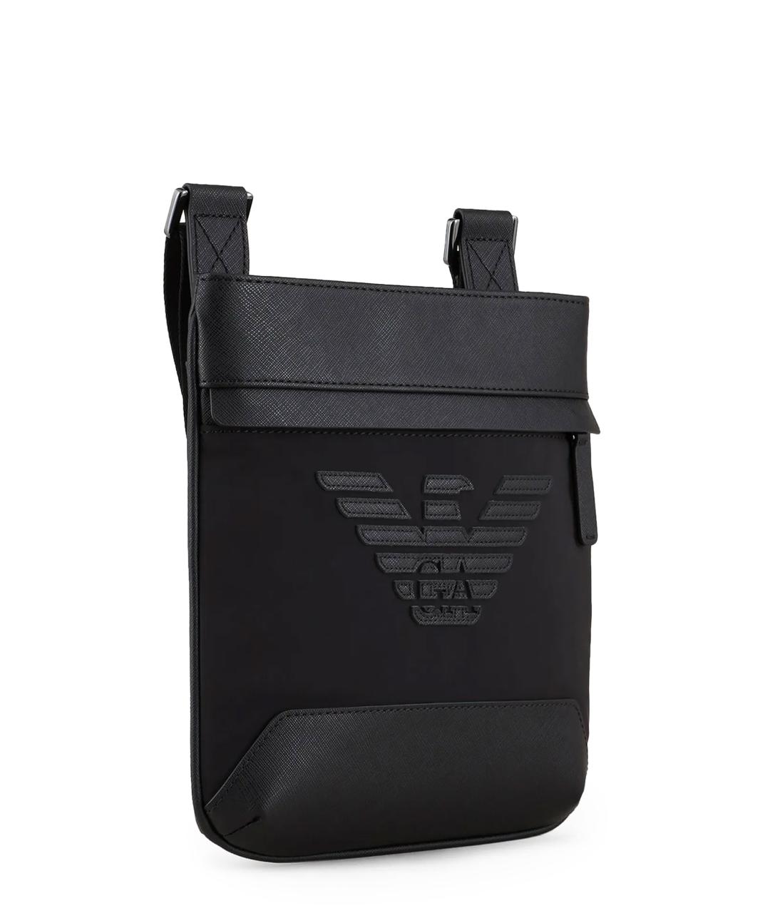 EMPORIO ARMANI Черная сумка на плечо, фото 3