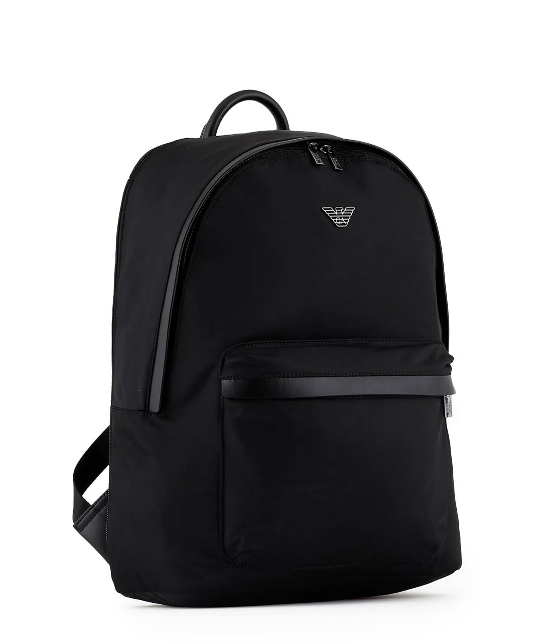 EMPORIO ARMANI Черный синтетический рюкзак, фото 3