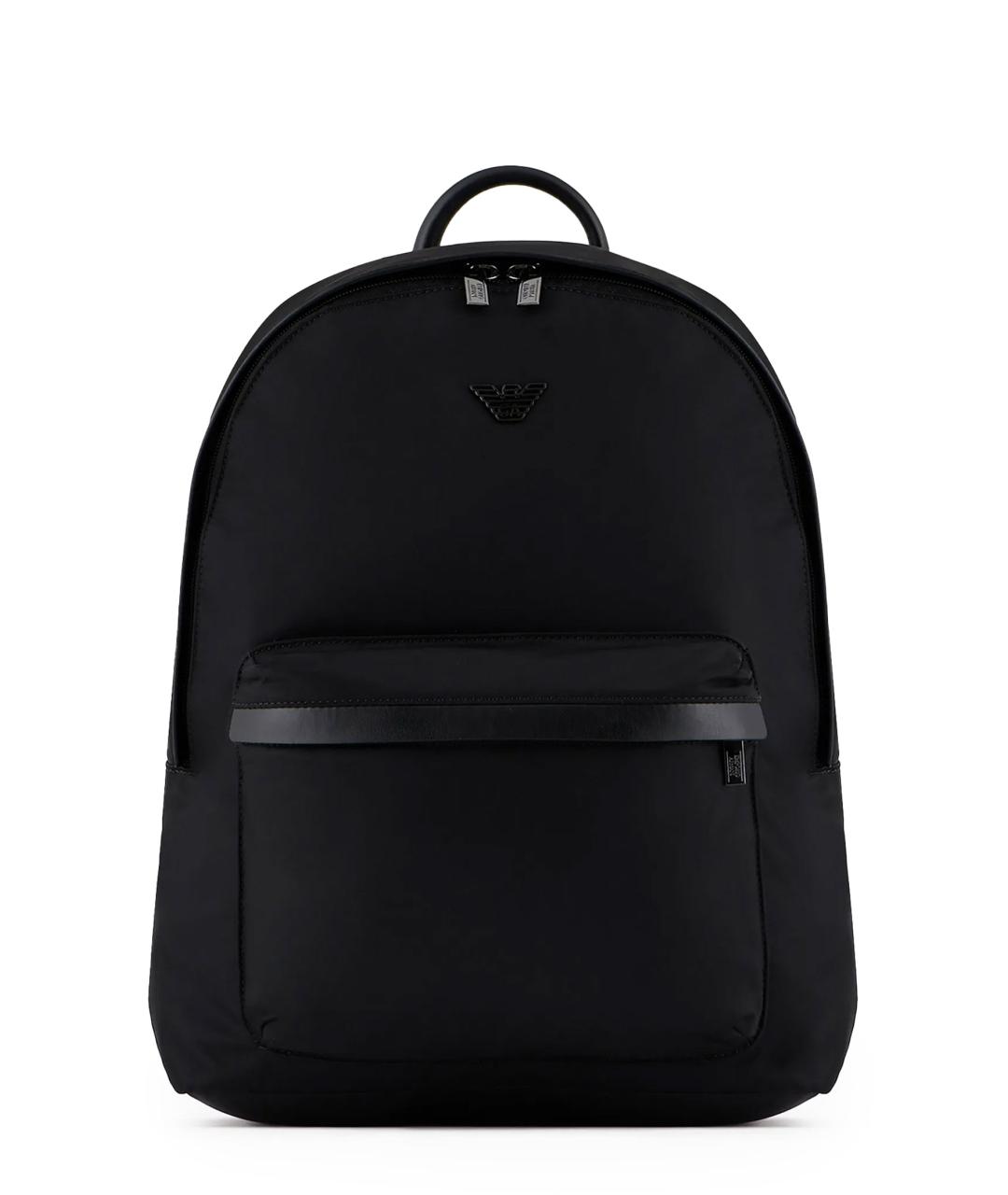EMPORIO ARMANI Черный синтетический рюкзак, фото 1