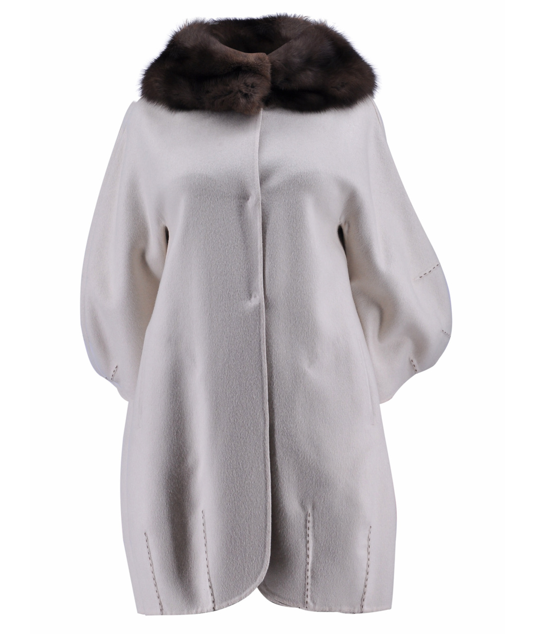 FENDI Бежевое кашемировое пальто, фото 1