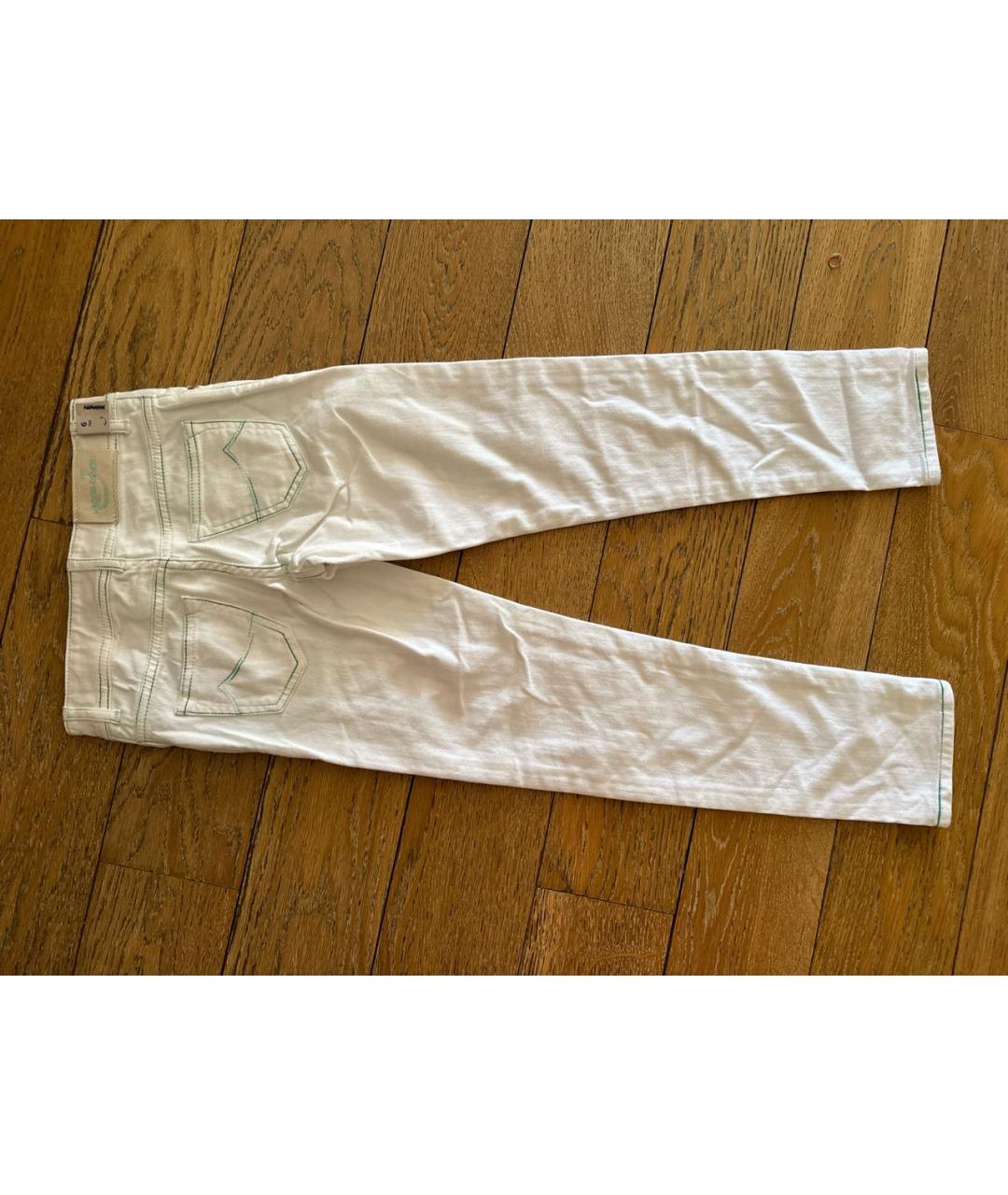 JACOB COHEN Белые хлопковые детские джинсы, фото 2