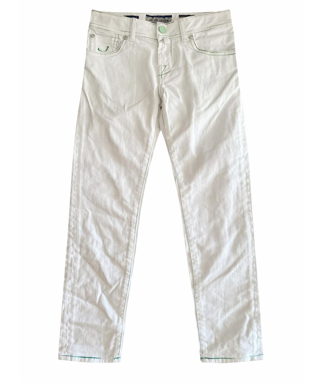 JACOB COHEN Белые хлопковые детские джинсы, фото 1