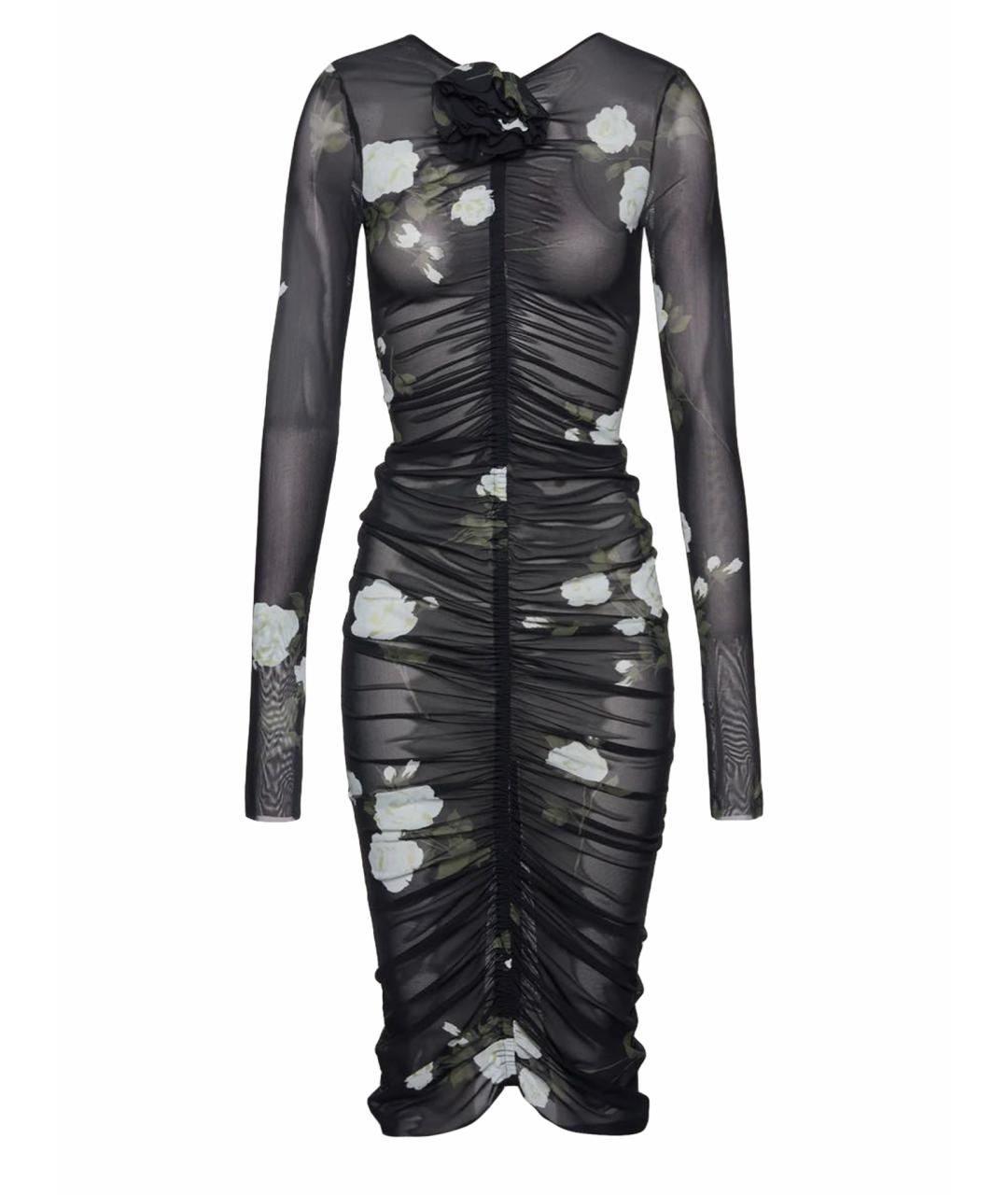 MAGDA BUTRYM Черное полиамидовое коктейльное платье, фото 1