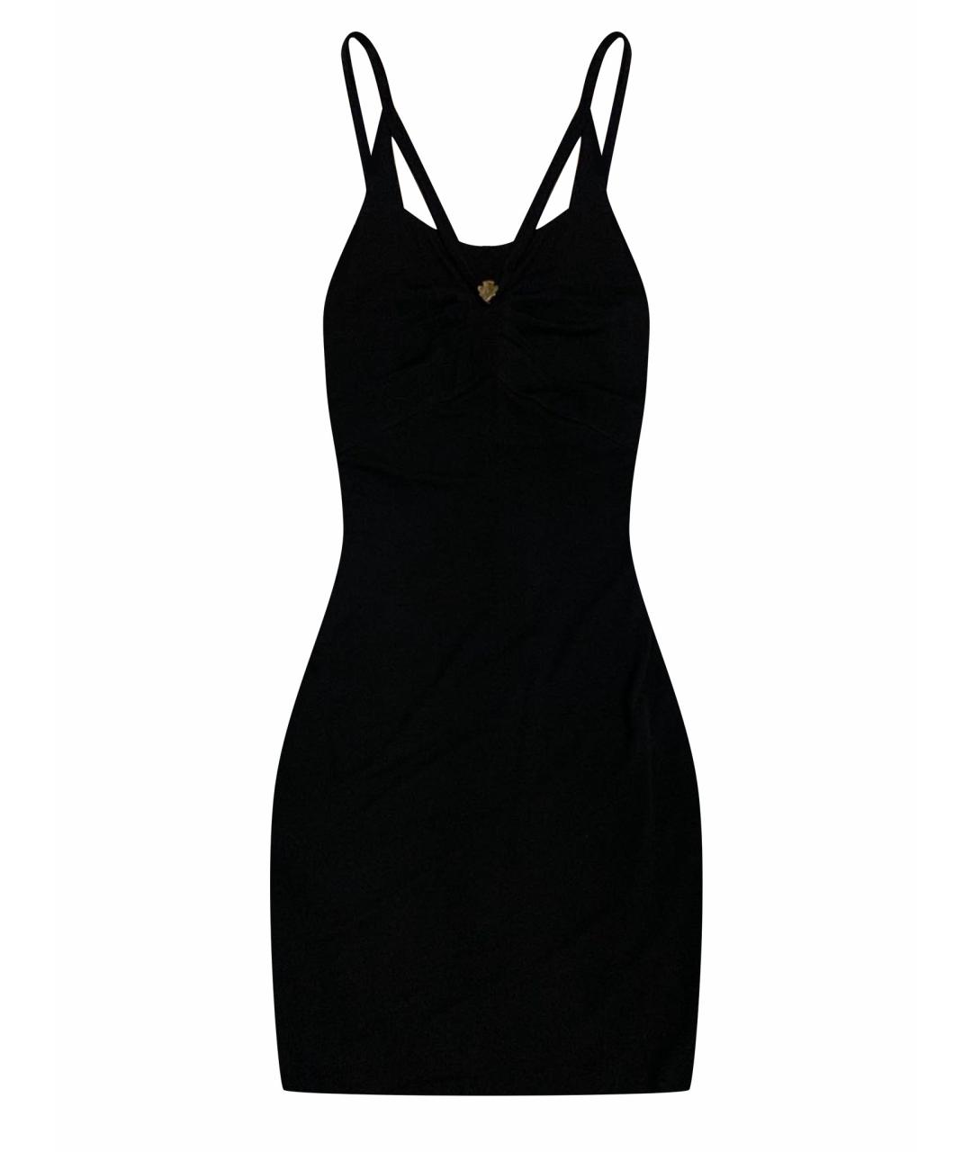 GUCCI Черное вискозное коктейльное платье, фото 1