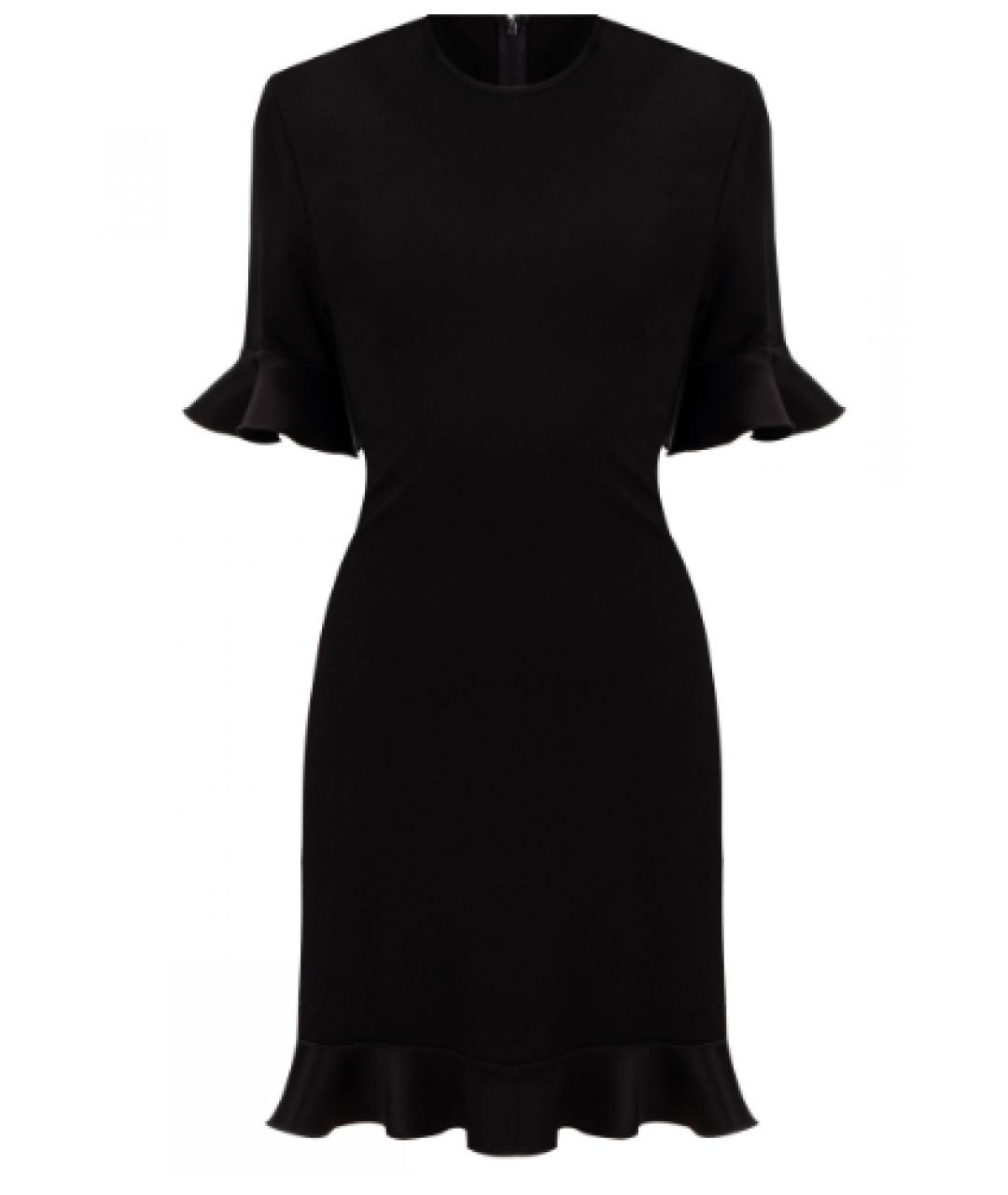 DAVID KOMA Черное вискозное коктейльное платье, фото 1