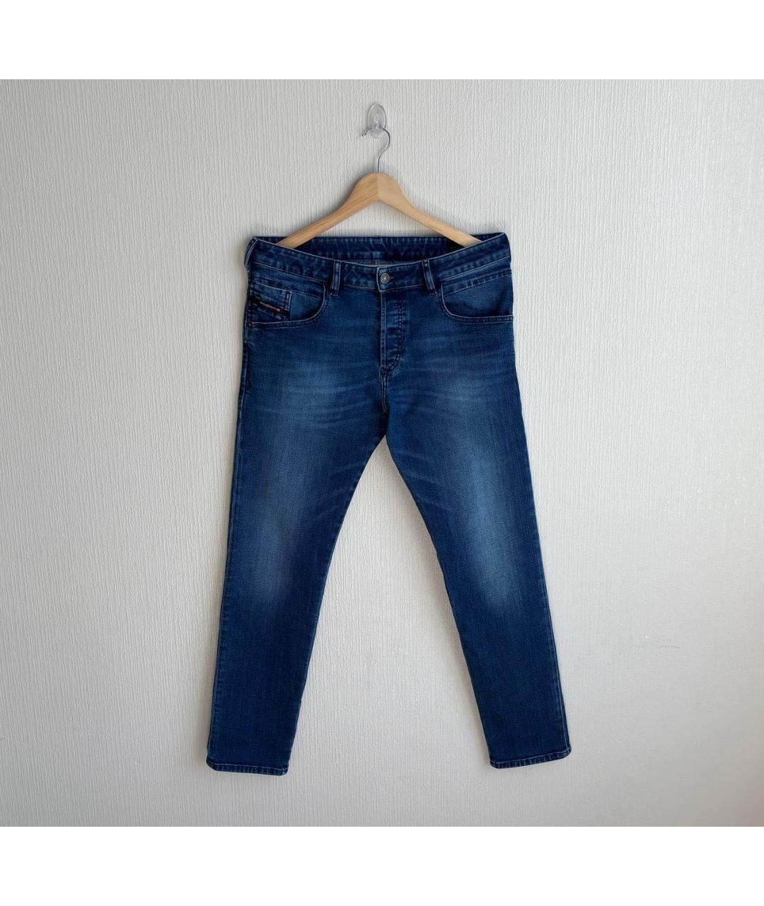 DIESEL Синие хлопко-эластановые джинсы скинни, фото 9