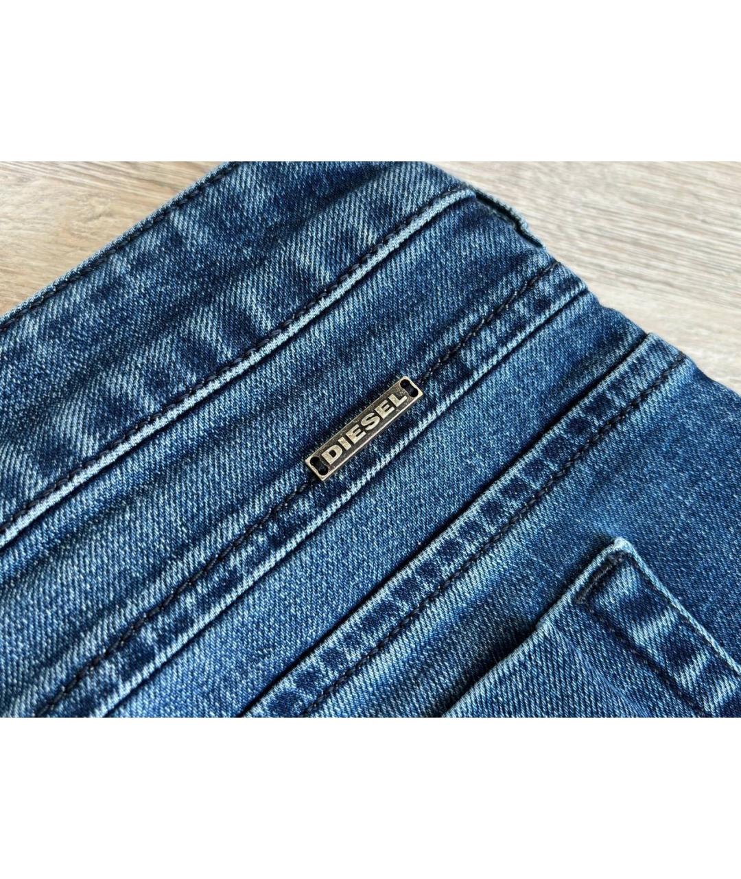 DIESEL Синие хлопко-эластановые джинсы скинни, фото 6