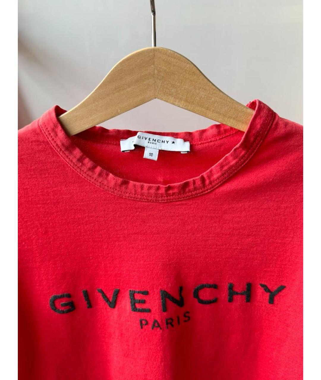 GIVENCHY Красный хлопковый детская футболка / топ, фото 3