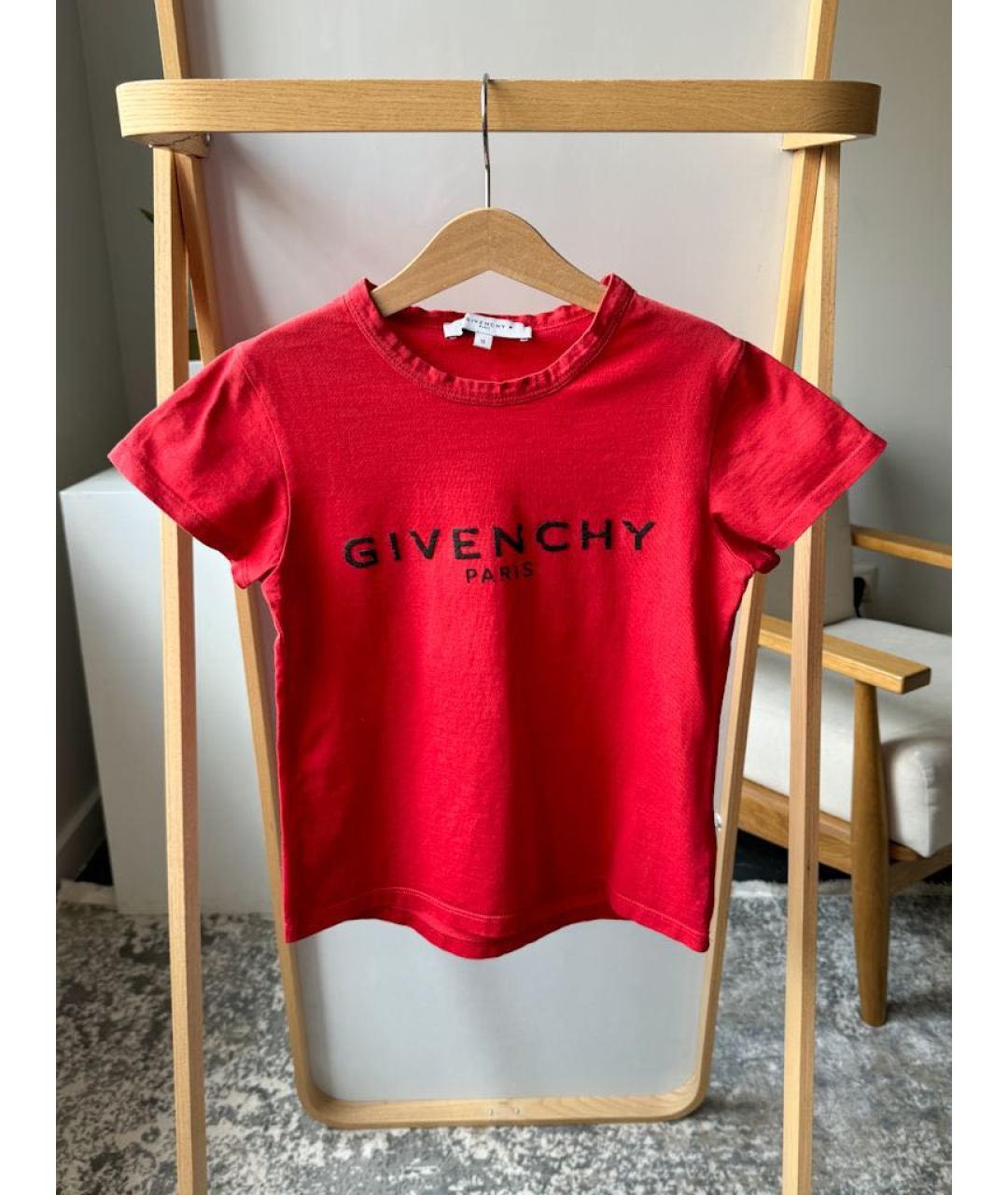 GIVENCHY Красный хлопковый детская футболка / топ, фото 5
