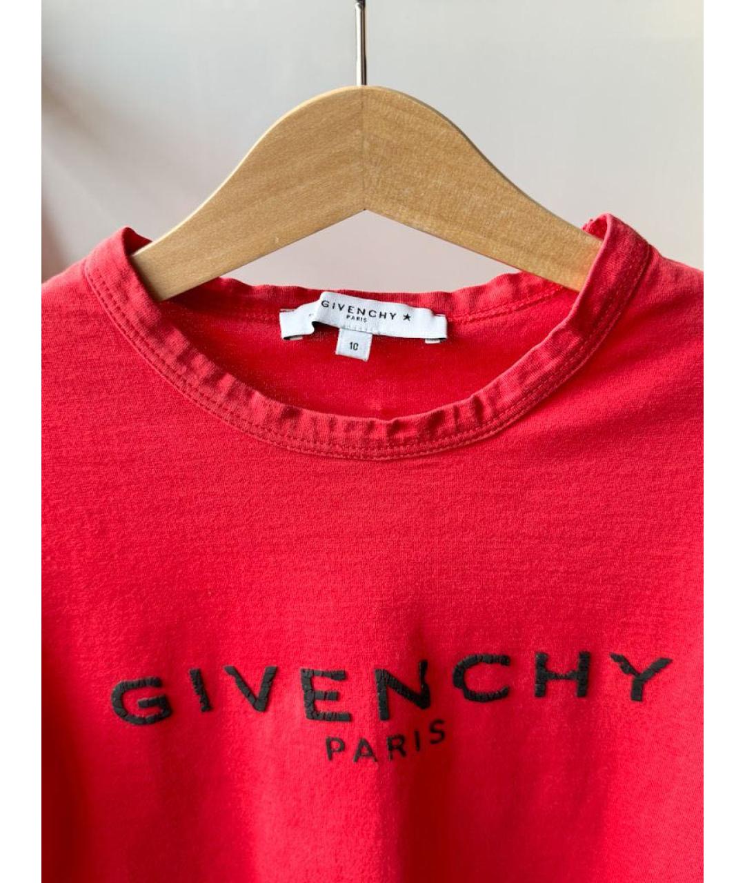 GIVENCHY Красный хлопковый детская футболка / топ, фото 4