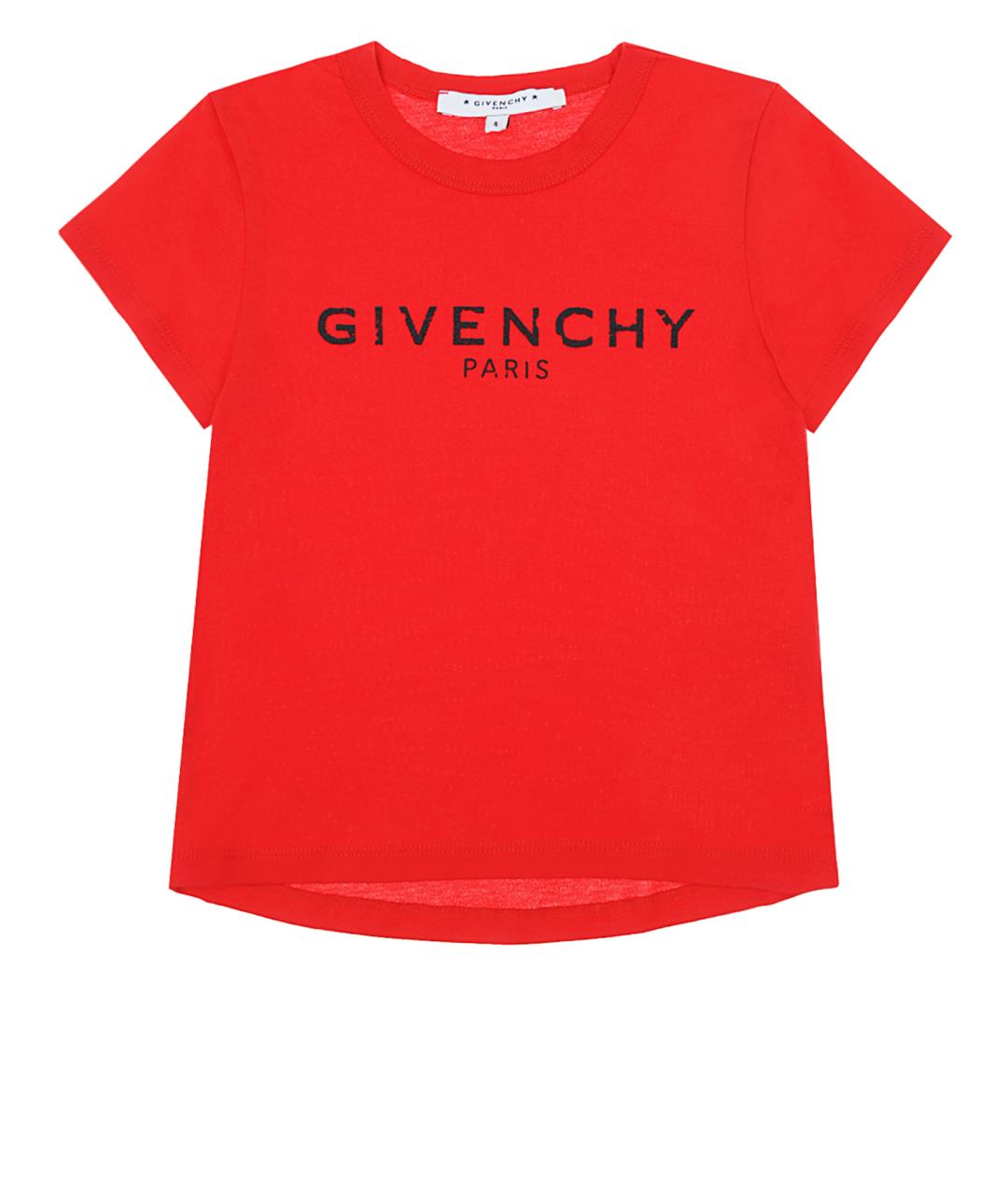 GIVENCHY Красный хлопковый детская футболка / топ, фото 1
