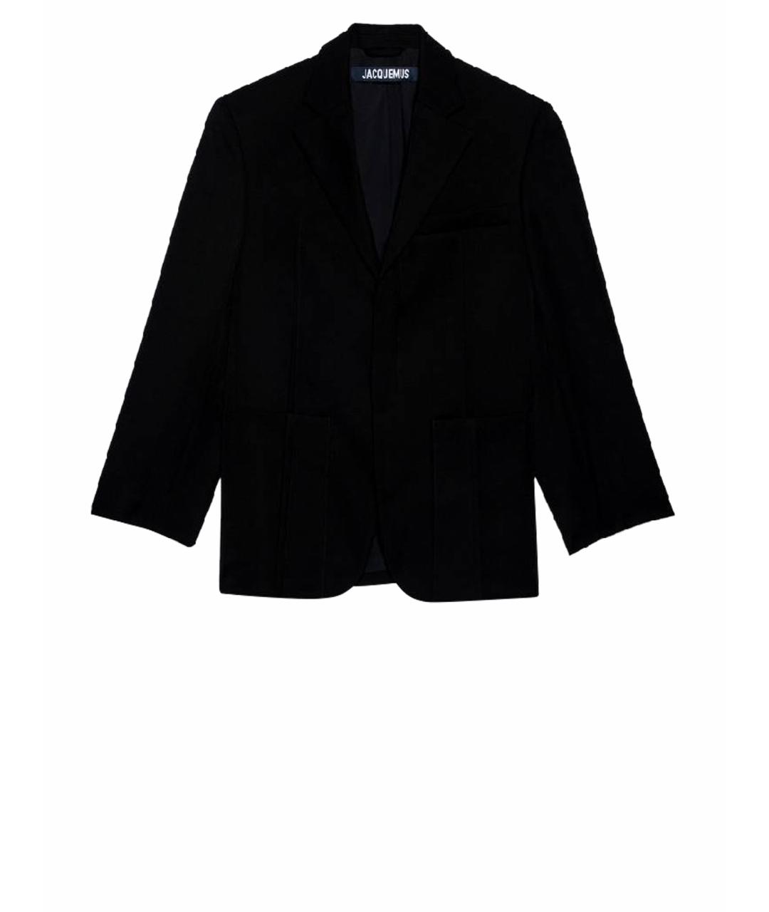 JACQUEMUS Черный льняной жакет/пиджак, фото 1