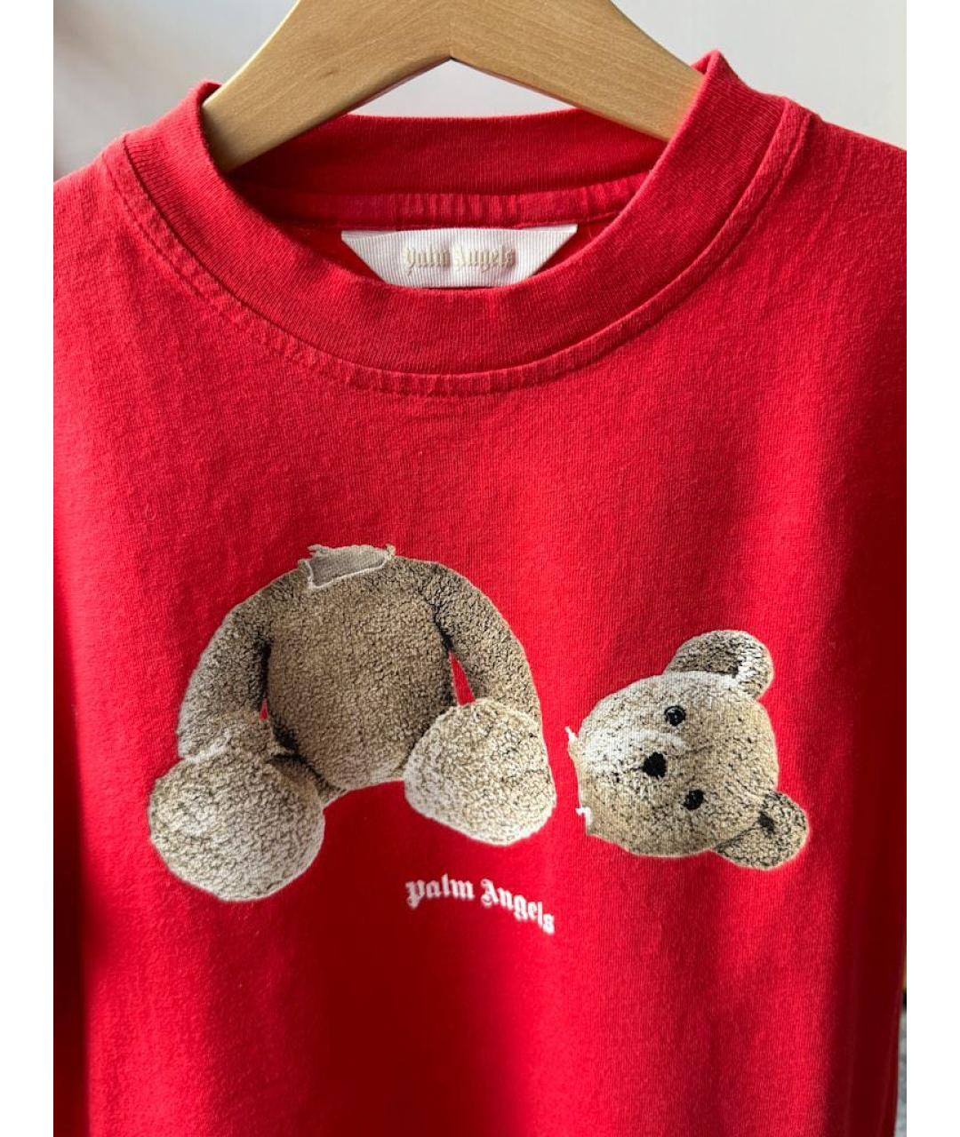 PALM ANGELS Красный хлопковый детская футболка / топ, фото 4