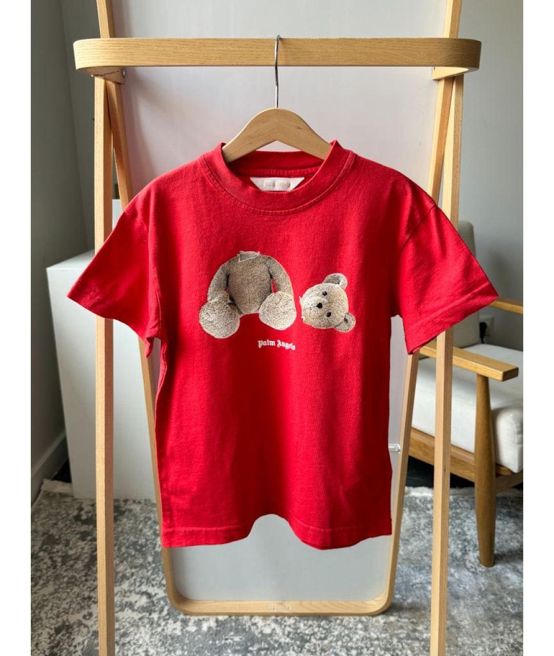 PALM ANGELS Красный хлопковый детская футболка / топ, фото 5