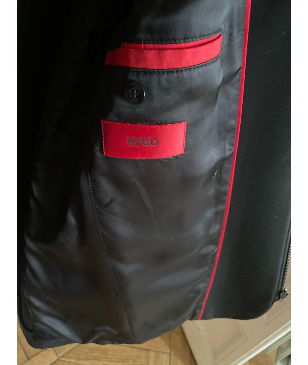 HUGO BOSS Черный ацетатный пиджак, фото 4