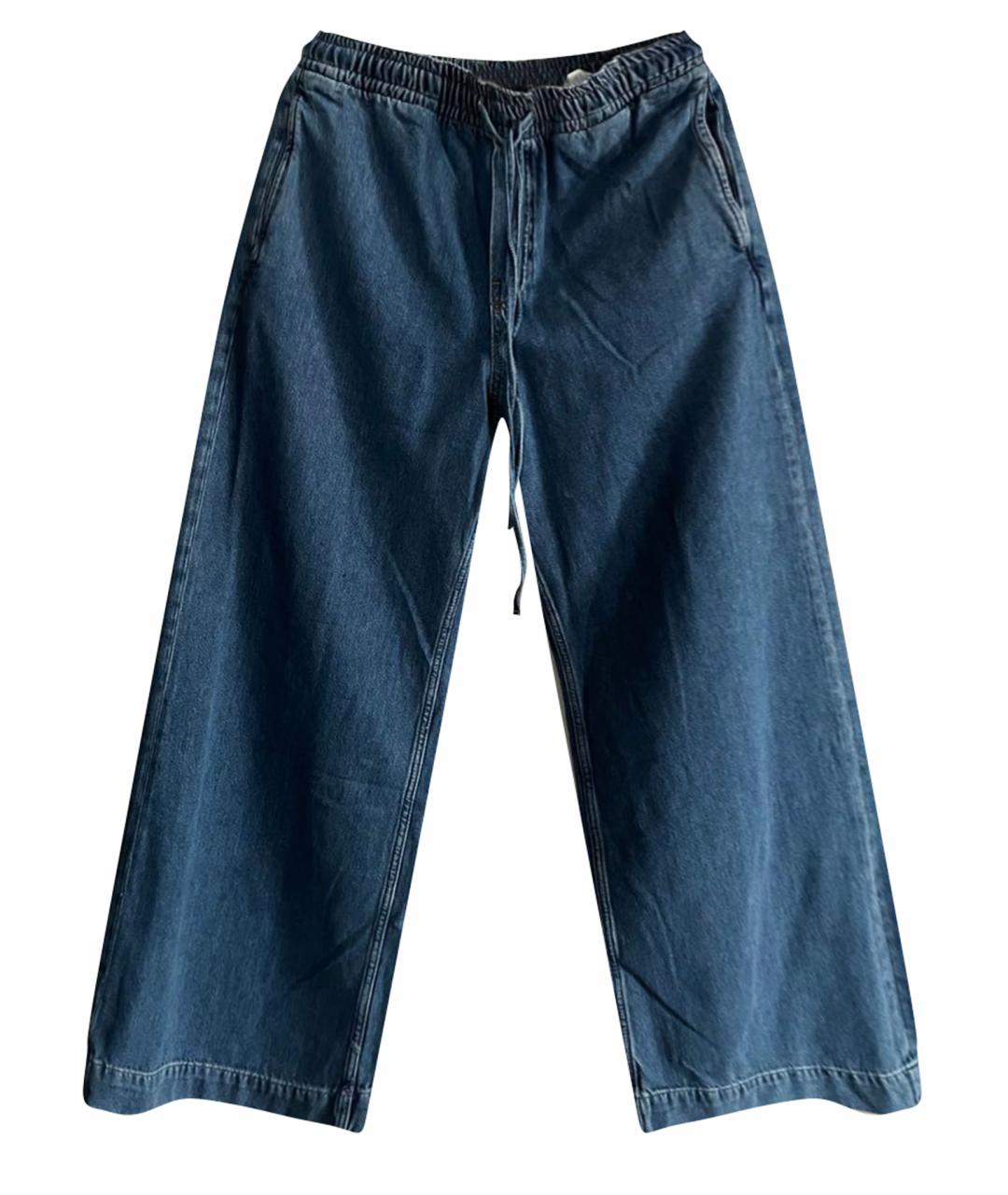 COS Синие хлопко-лиоцелловые прямые джинсы, фото 1