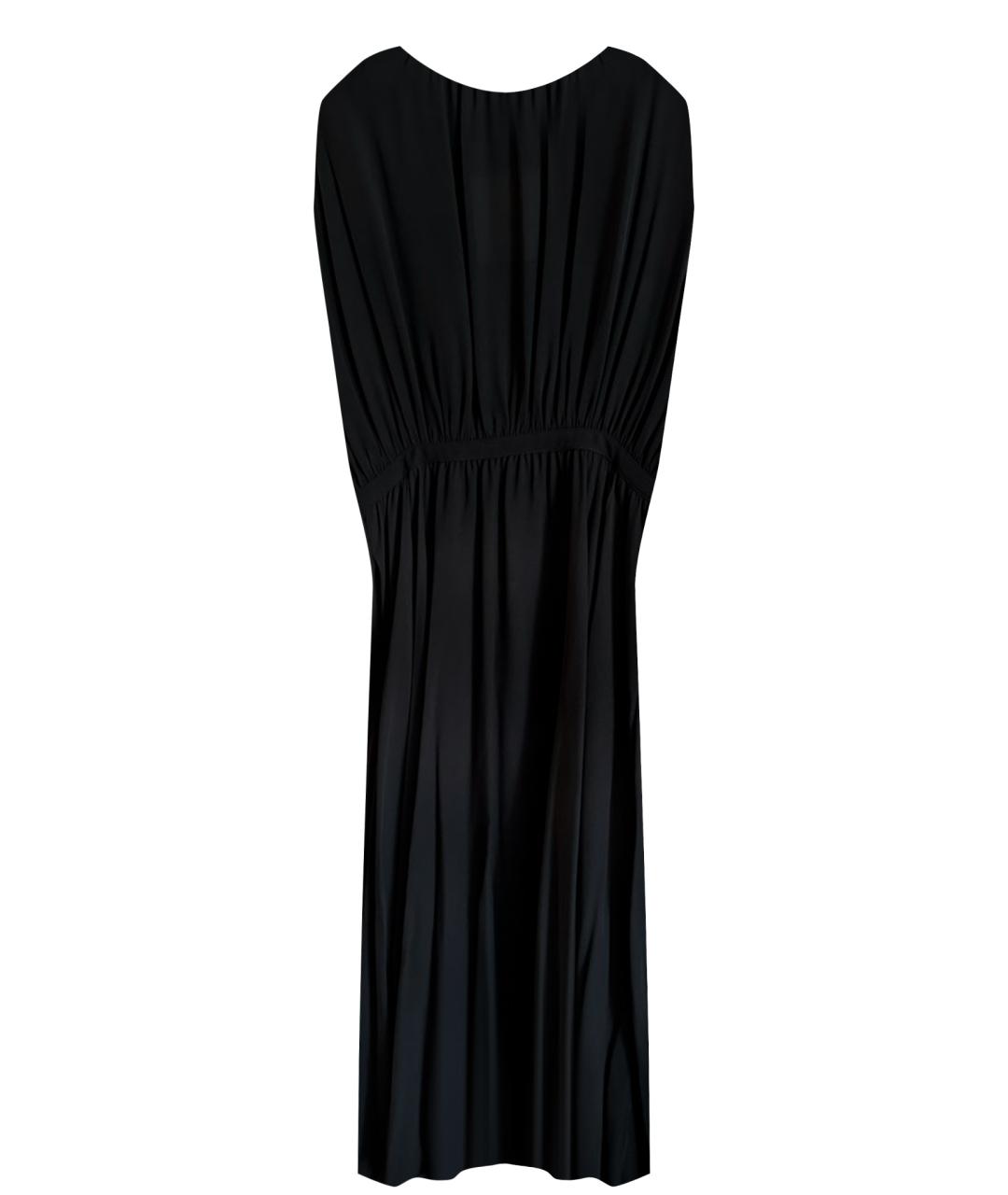 VALENTINO Черное шелковое платье, фото 1