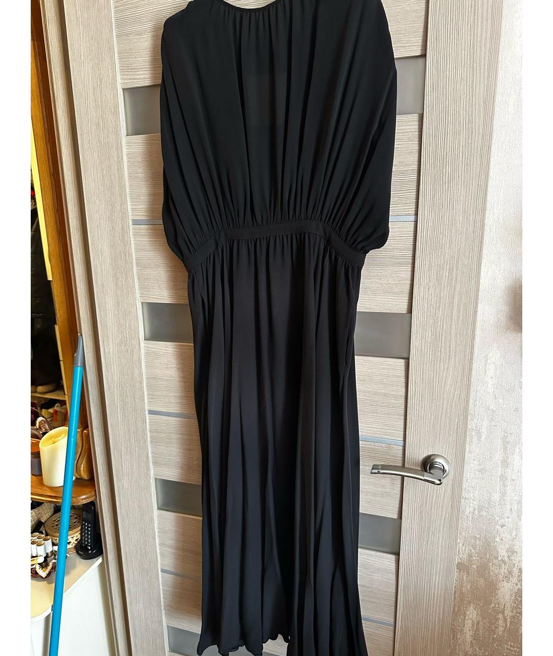 VALENTINO Черное шелковое платье, фото 5