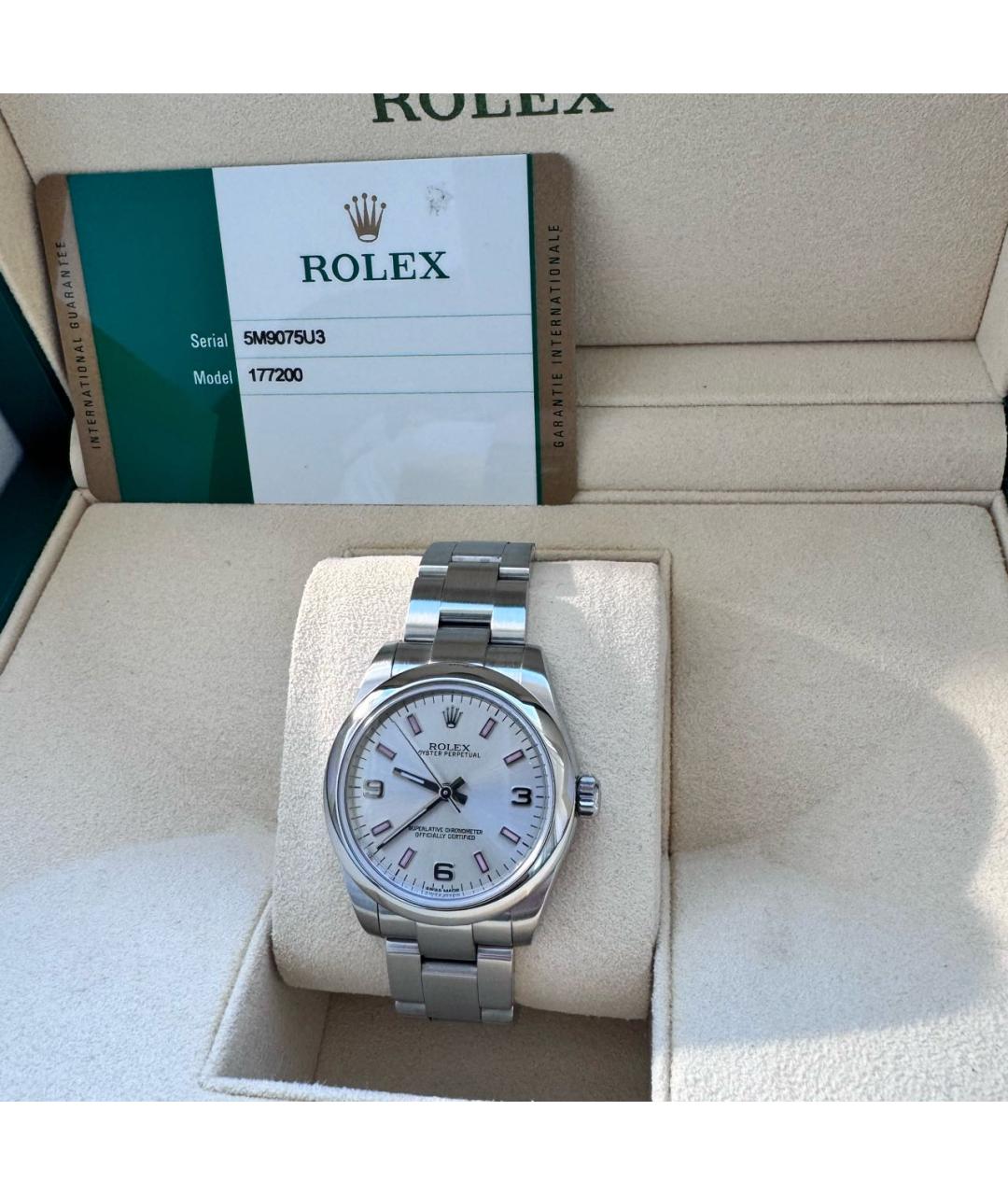 ROLEX Белые часы, фото 2