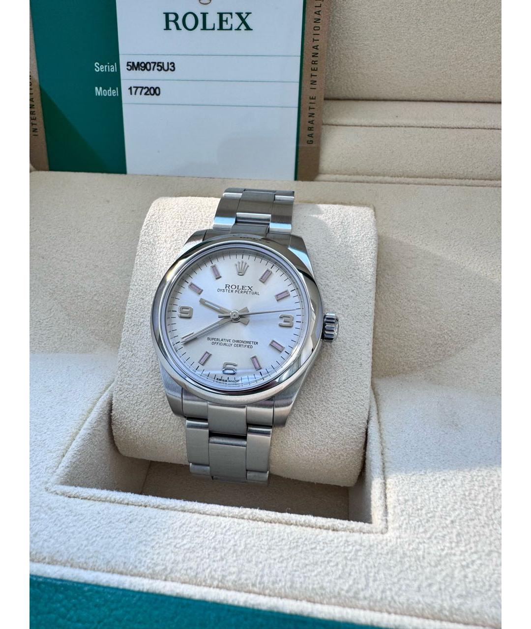 ROLEX Белые часы, фото 5