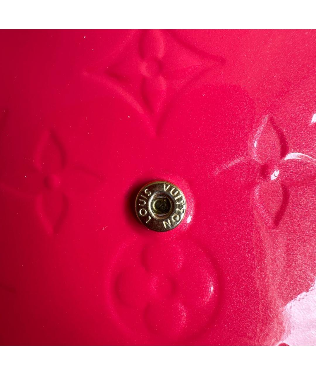 LOUIS VUITTON Розовая сумка через плечо из лакированной кожи, фото 8