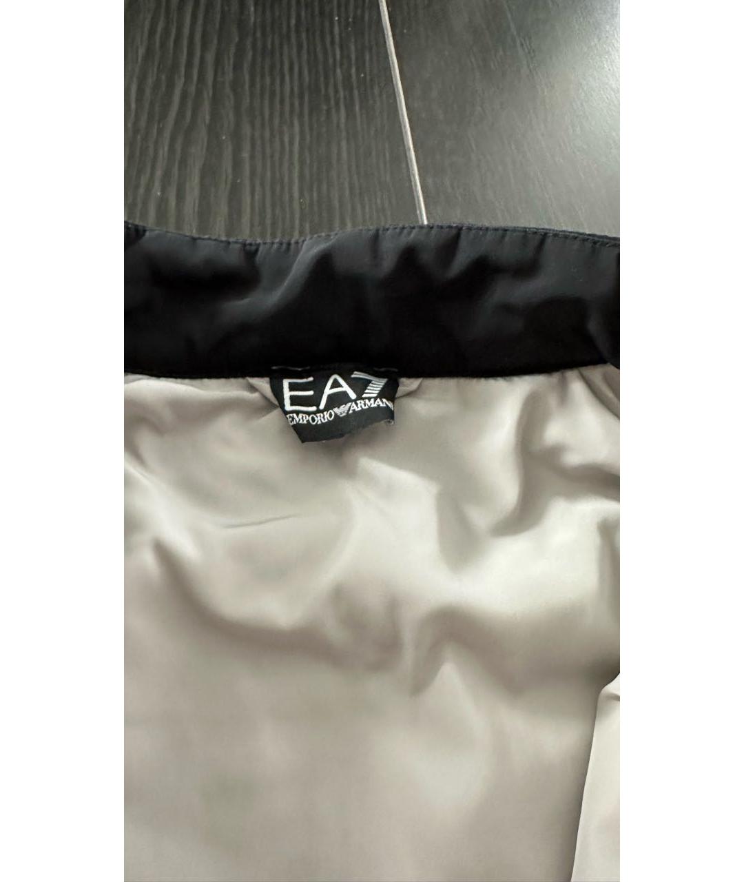 EMPORIO ARMANI Черная полиэстеровая куртка, фото 3