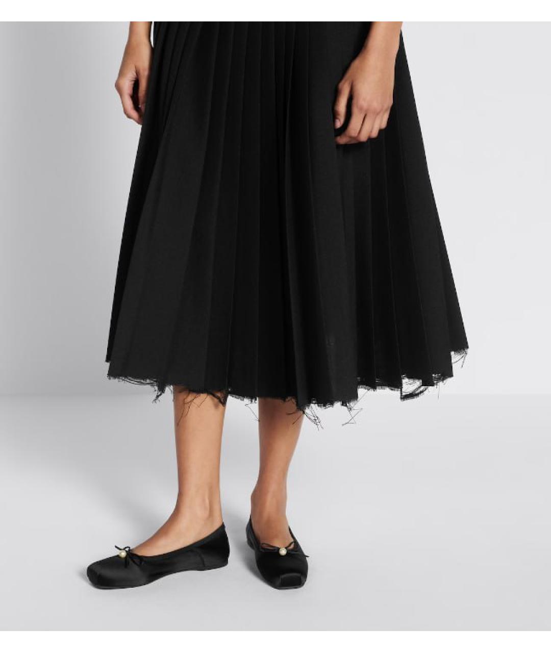 CHRISTIAN DIOR Черные текстильные балетки, фото 7