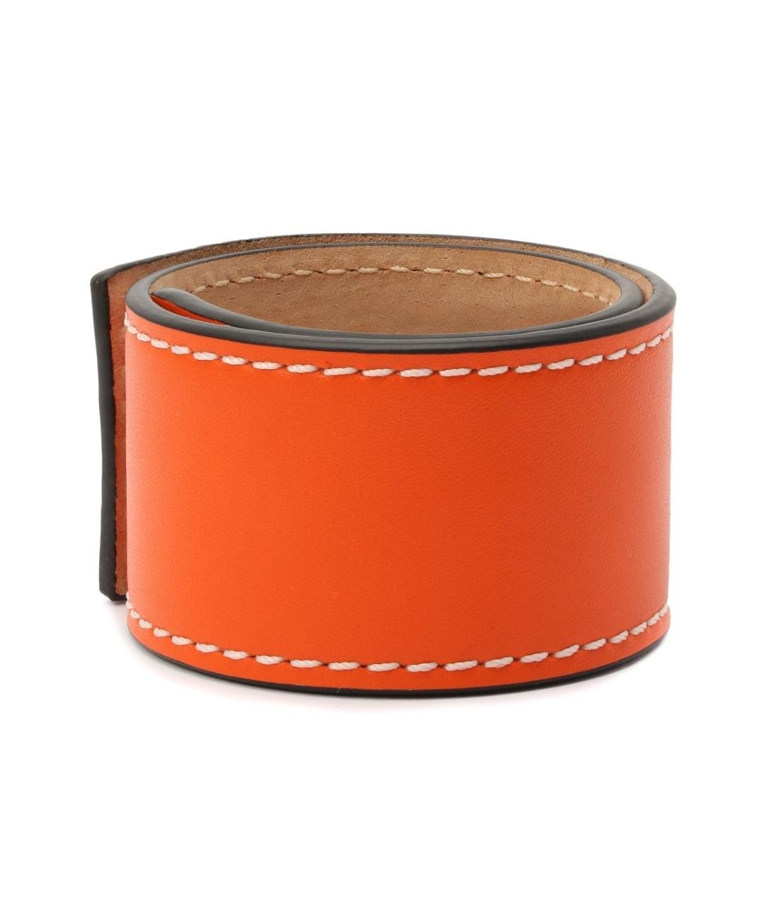 LOEWE Оранжевый кожаный браслет, фото 2