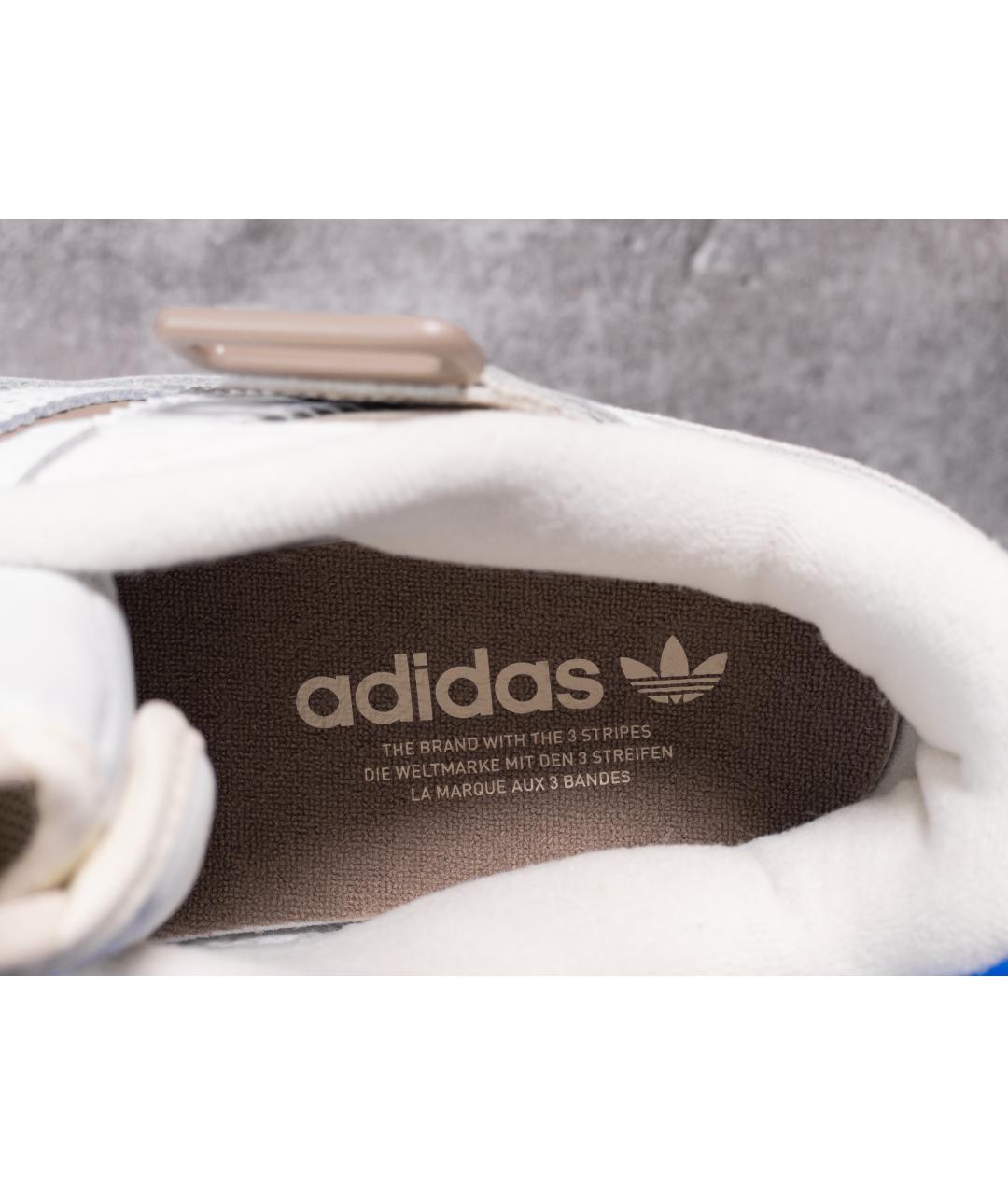 ADIDAS Бежевые кожаные низкие кроссовки / кеды, фото 7